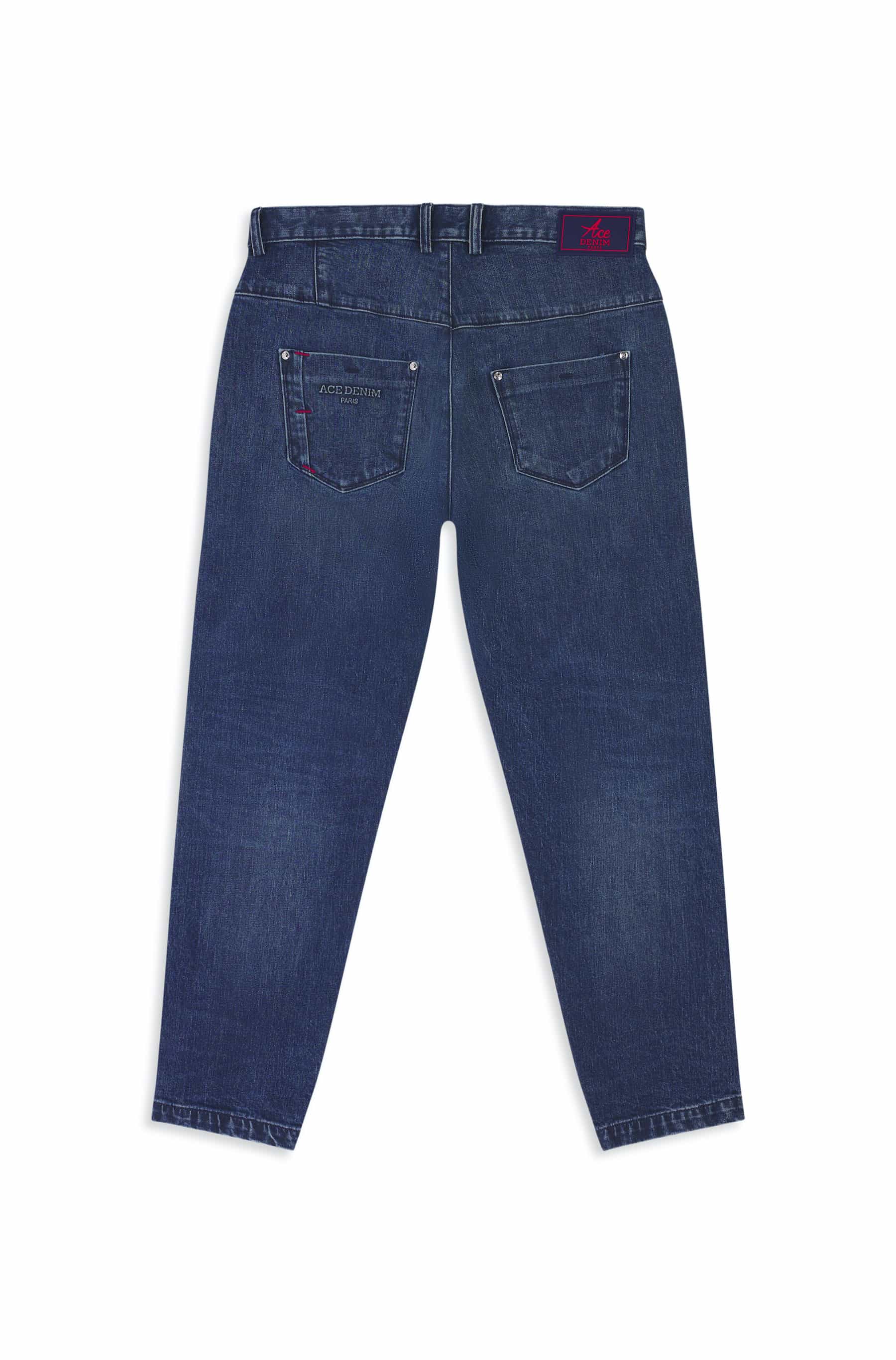 Pantalon cargo homme pierre foncé Vue 4 - Ace Denim Paris