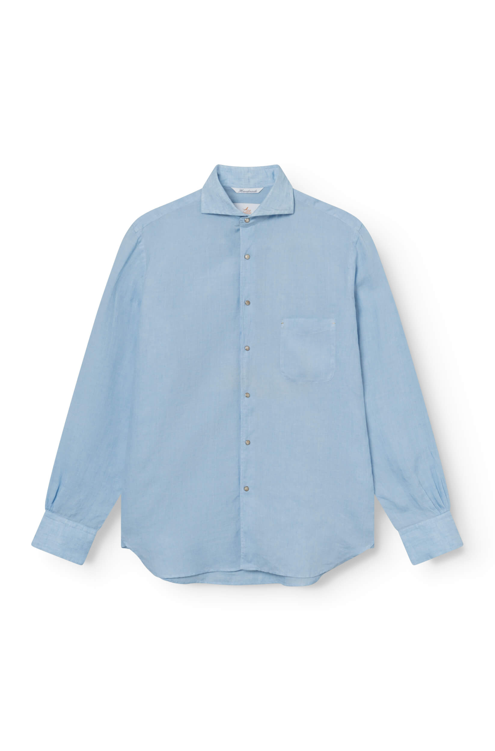 Ace Denim - Chemise en lin Homme - Bleu Ciel