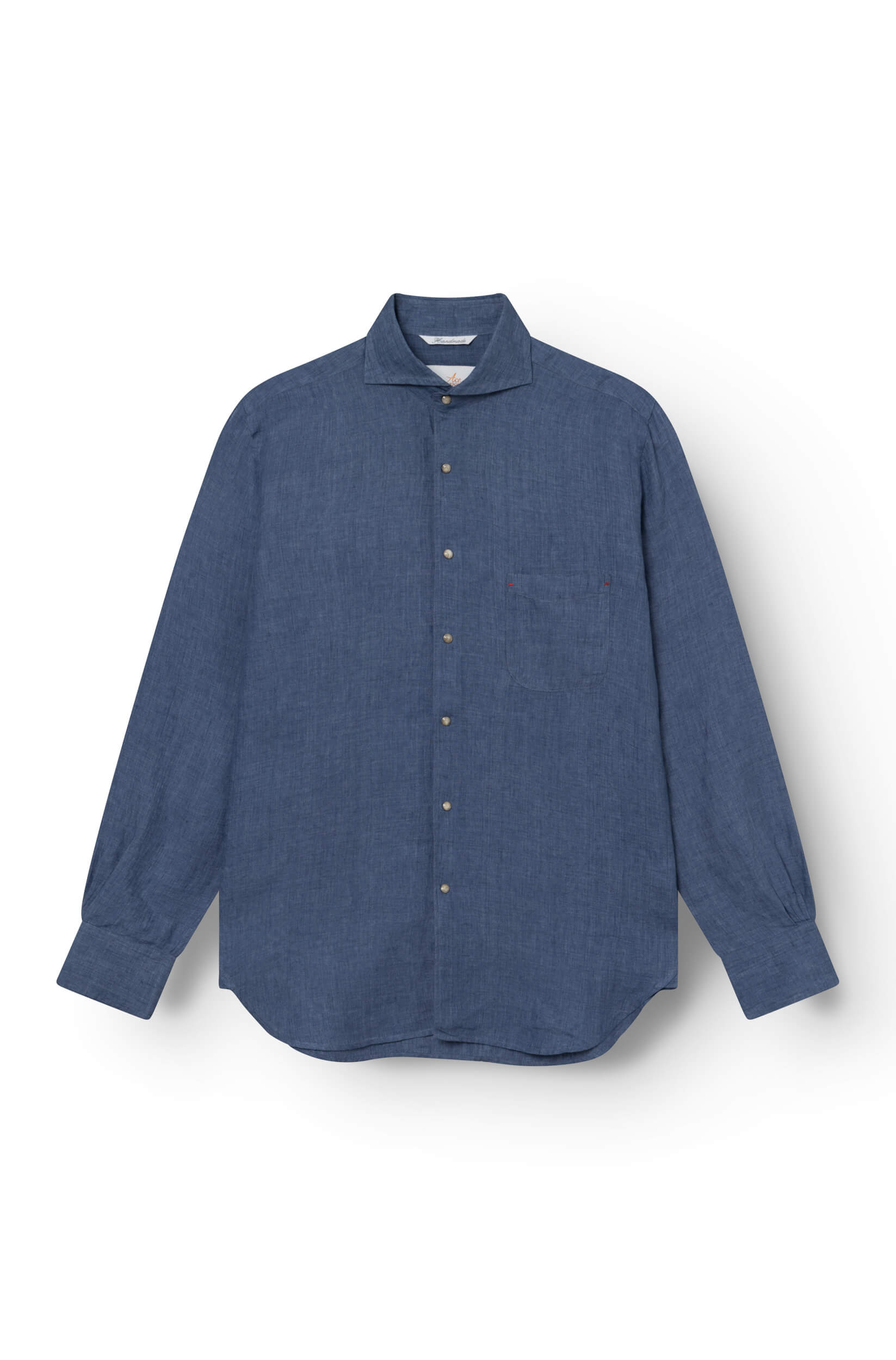 Ace Denim - Chemise en lin Homme - Bleu indigo