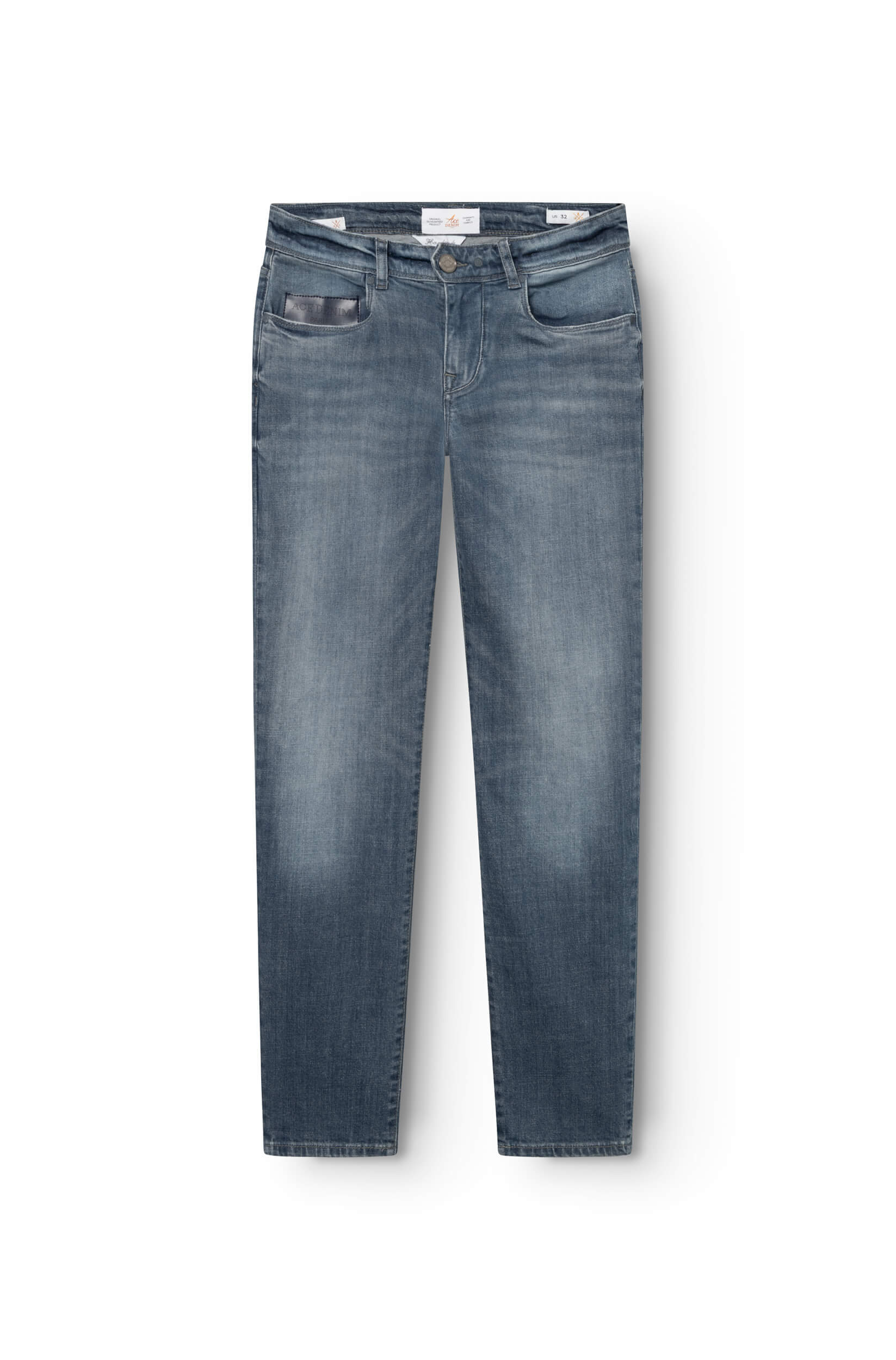 Smoky blue jeans for men front view