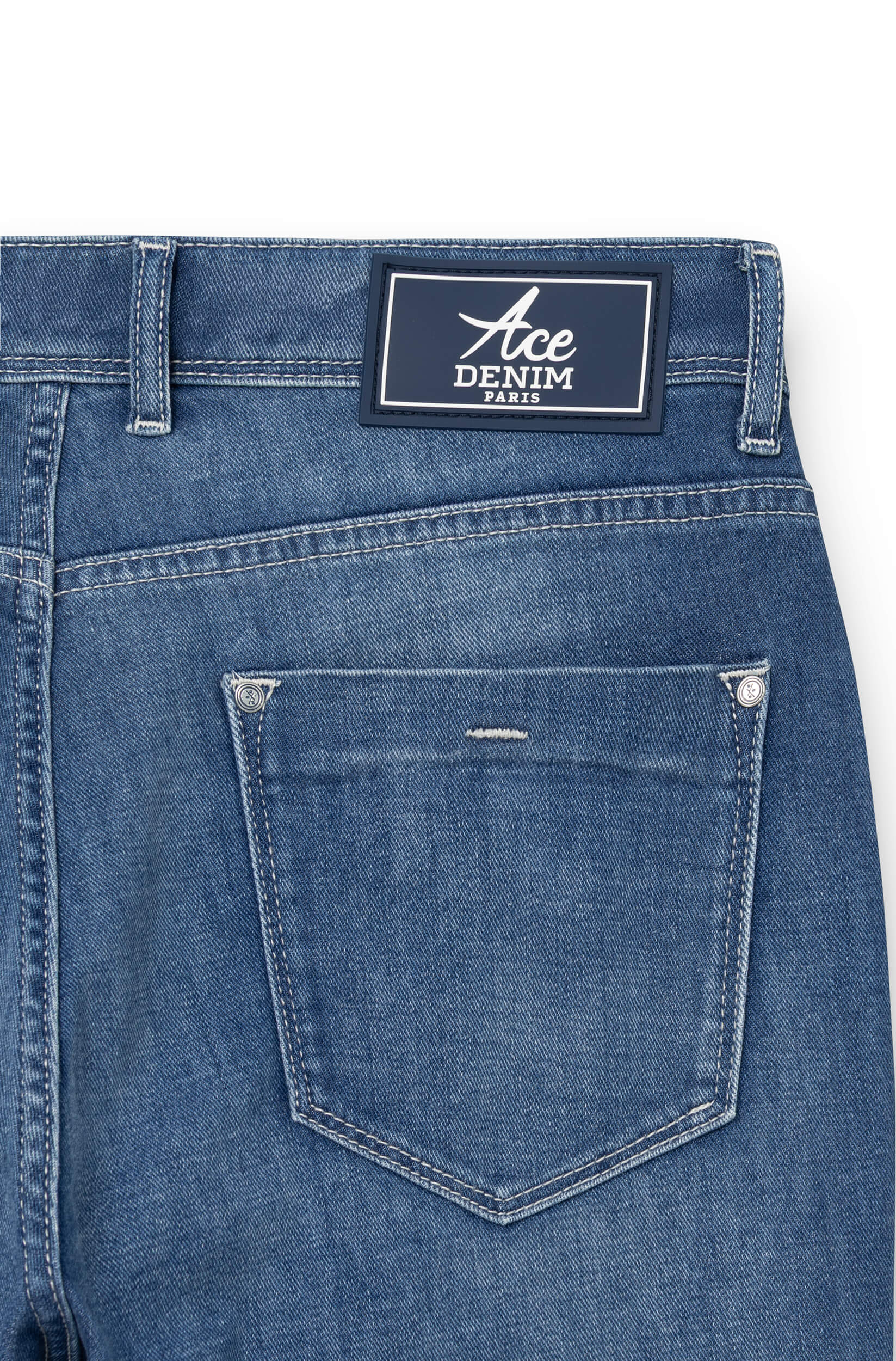 AD 33 Denim - Stone Blanc