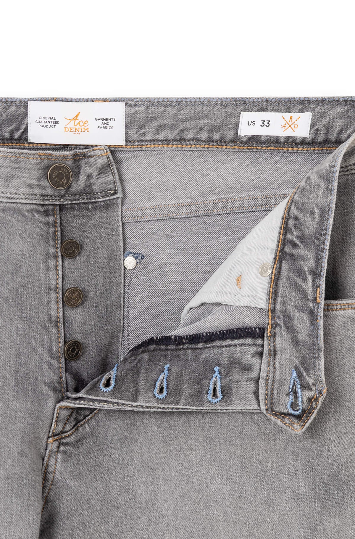 AD 56 Kurabo Denim - Gris Clair