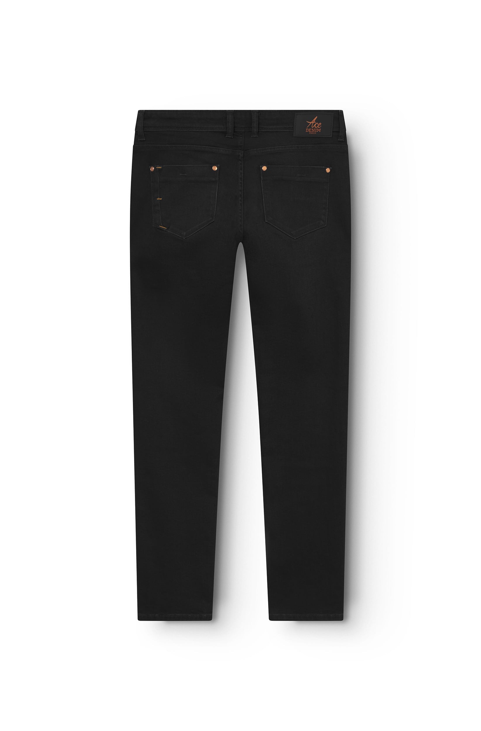 Jeans slim homme noir Vue 4 - Ace Denim Paris