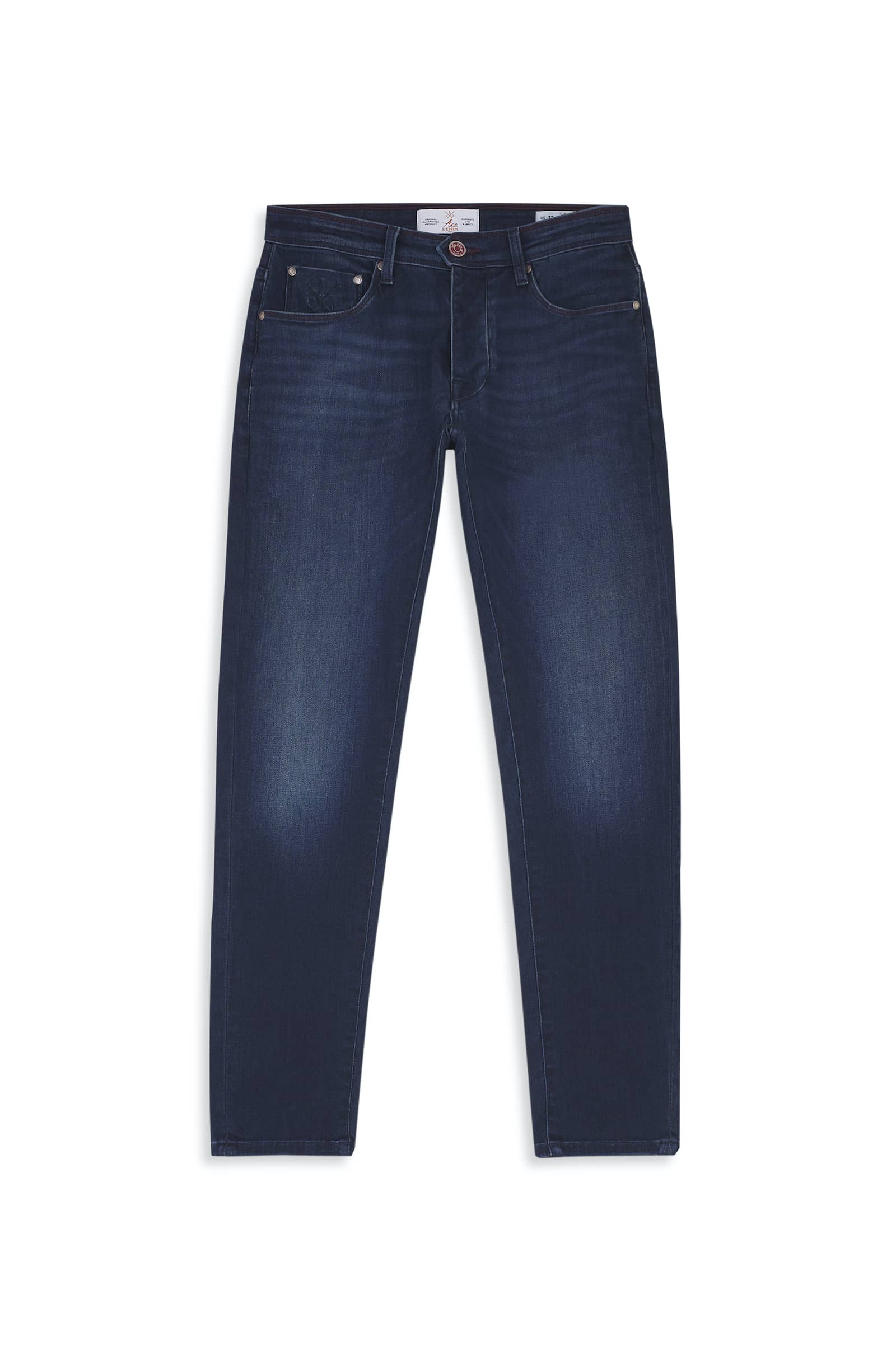 Jeans slim homme pierre moyen bordeaux - Ace Denim Paris