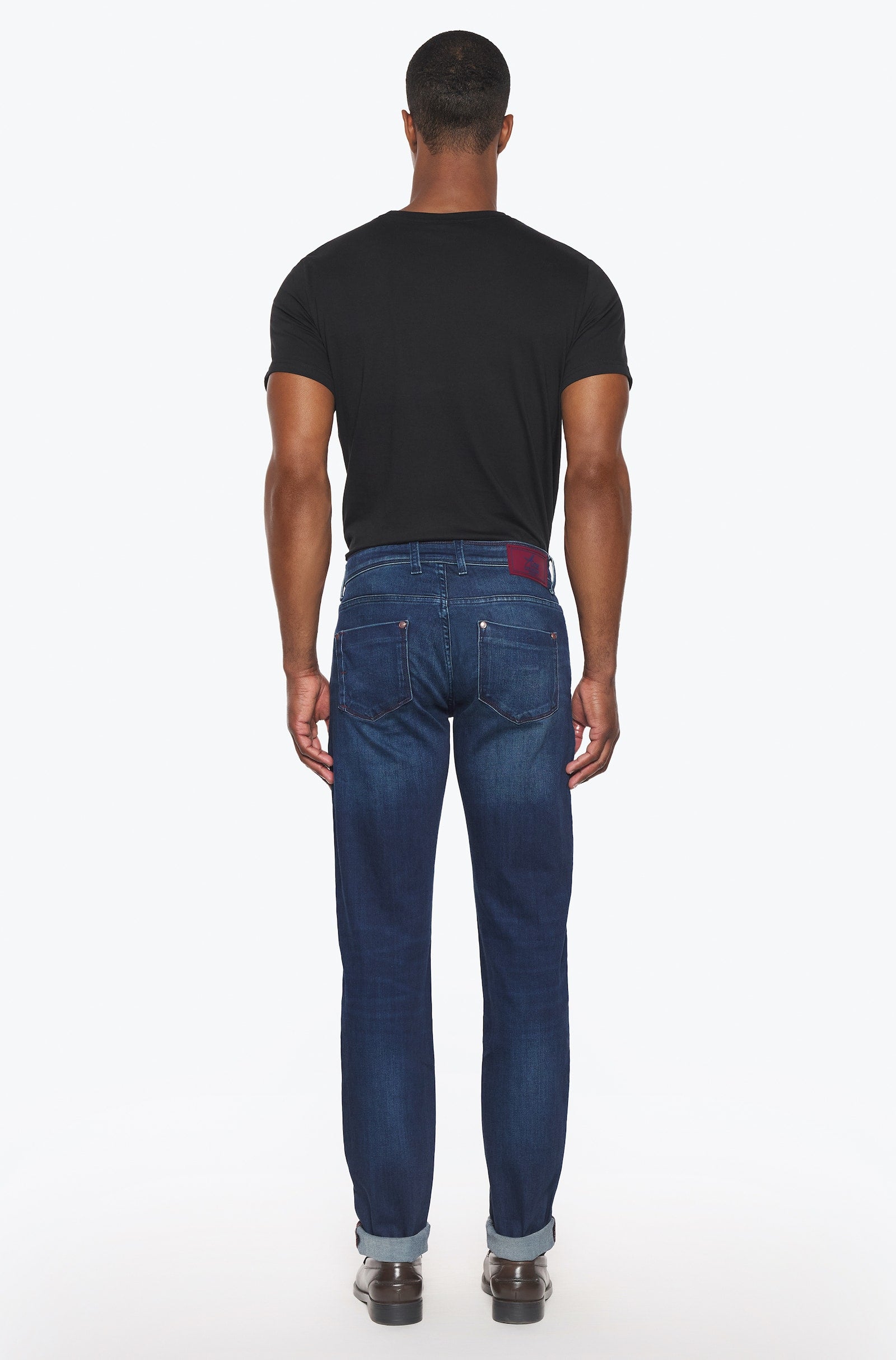 Jeans slim homme pierre moyen bordeaux Vue 4 - Ace Denim Paris