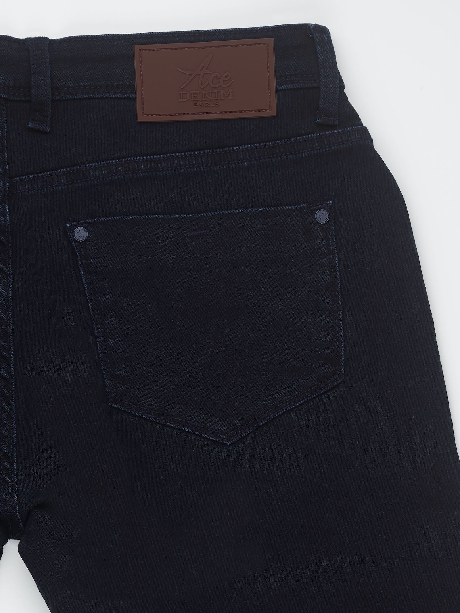 Jeans slim homme bleu nuit brun Vue 4 - Ace Denim Paris