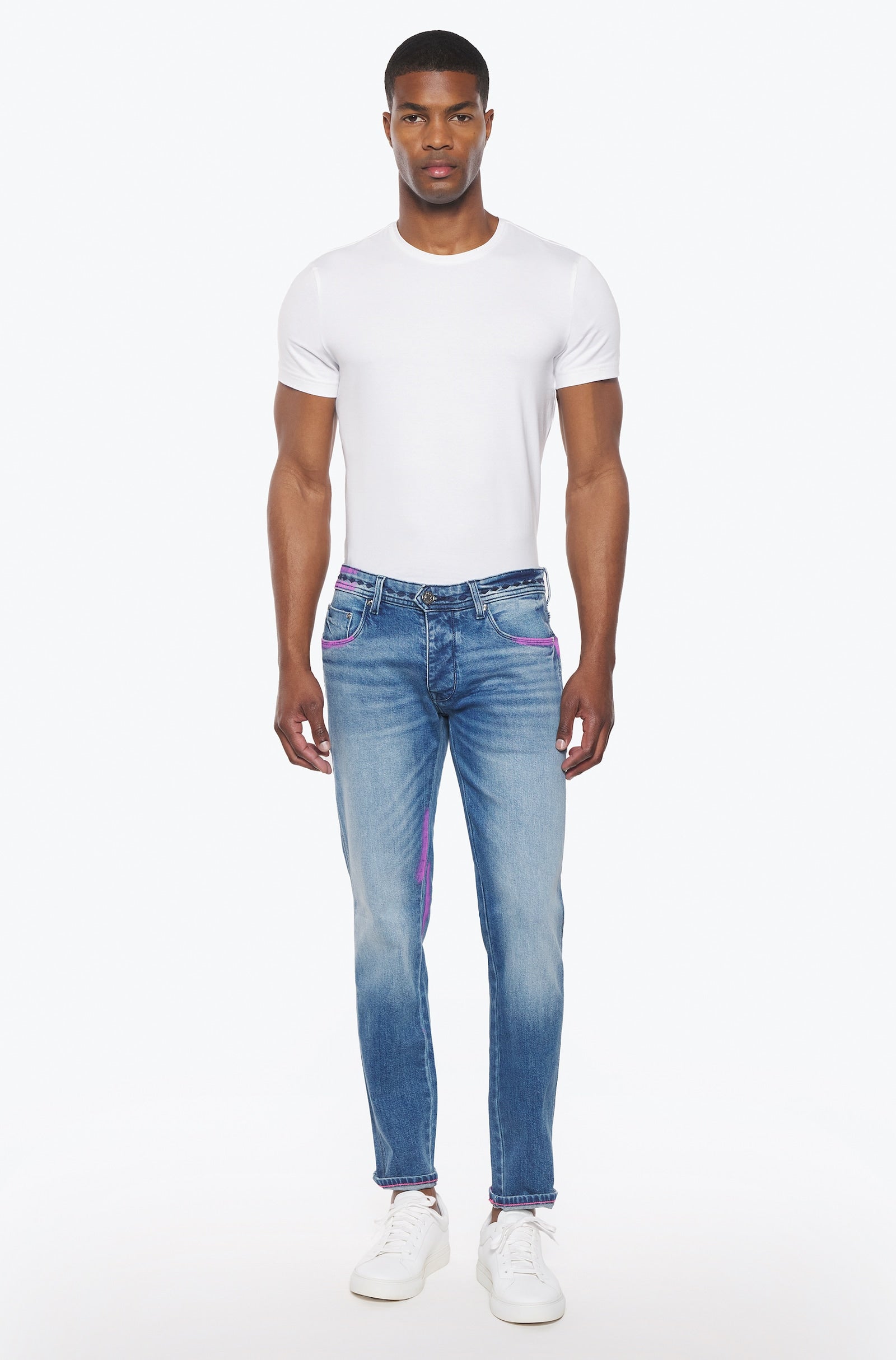 Jeans slim homme stone flamingo - Ace Denim Paris