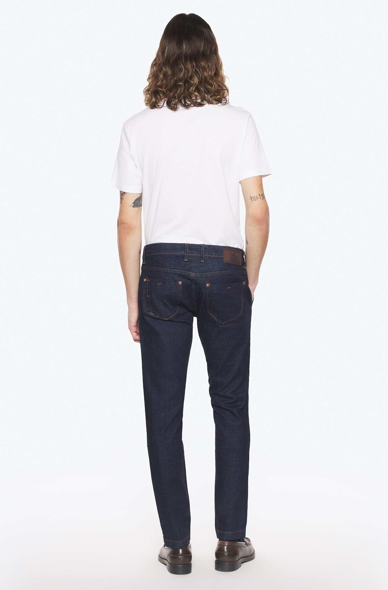 Pantalon Milano homme brut indigo Vue 3 - Ace Denim Paris