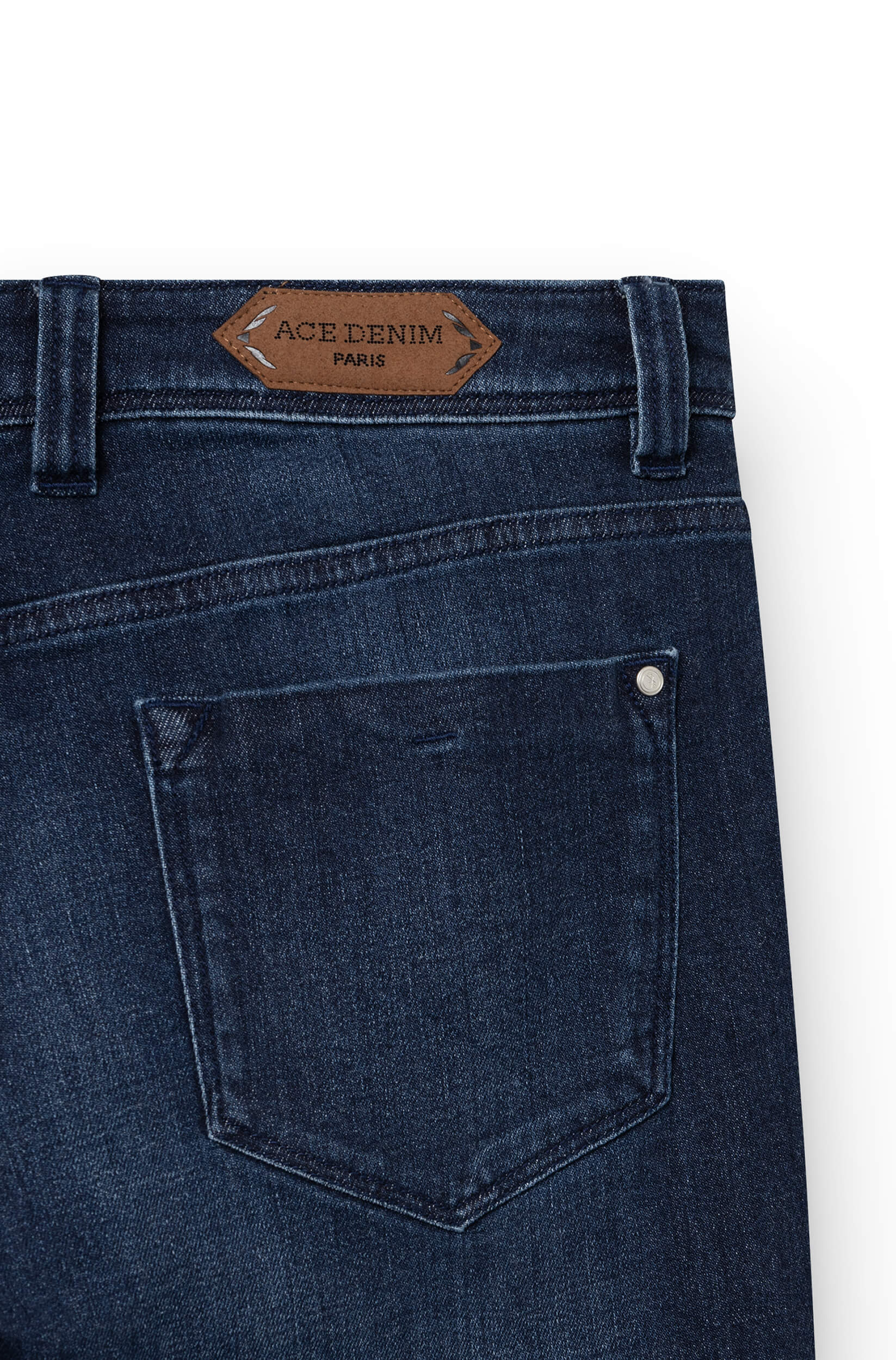 Jeans slim homme pierre foncé Vue 4 - Ace Denim Paris