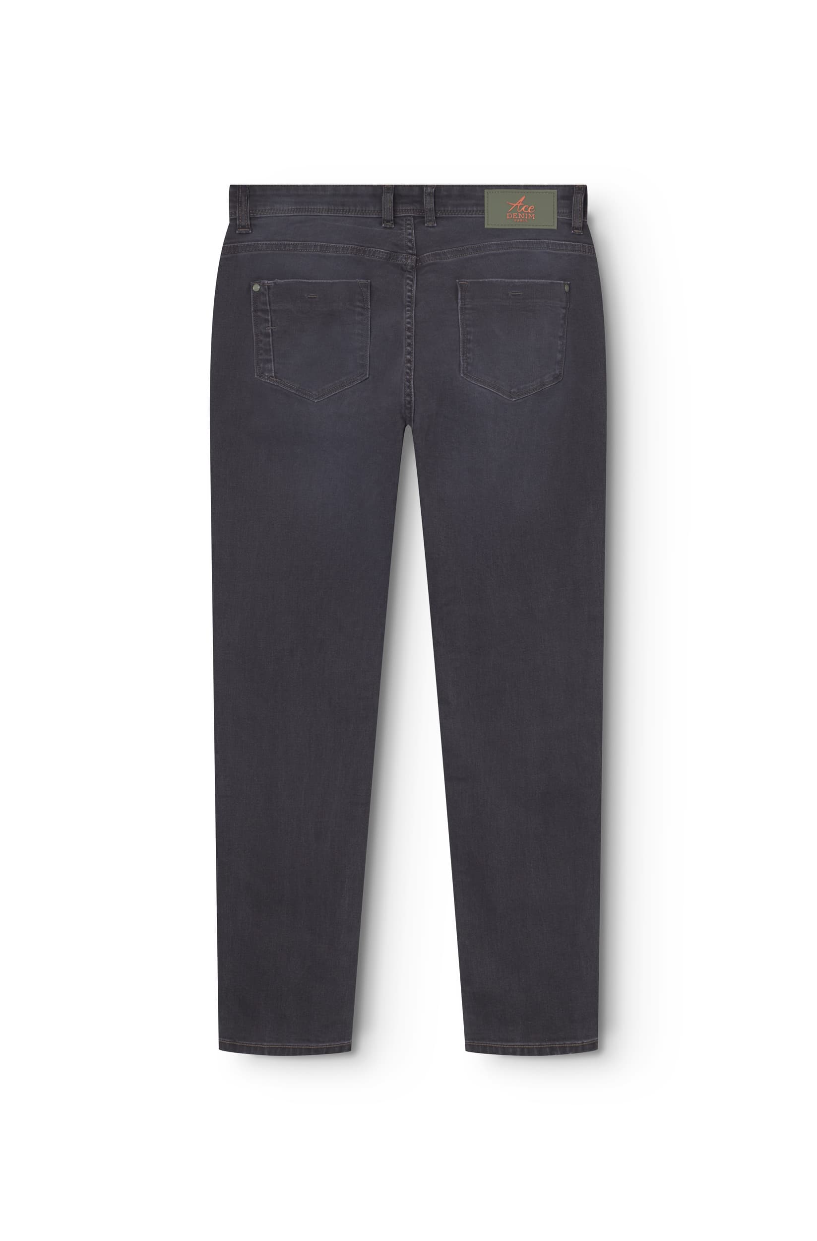 Jeans slim homme gris foncé kaki Vue 5 - Ace Denim Paris