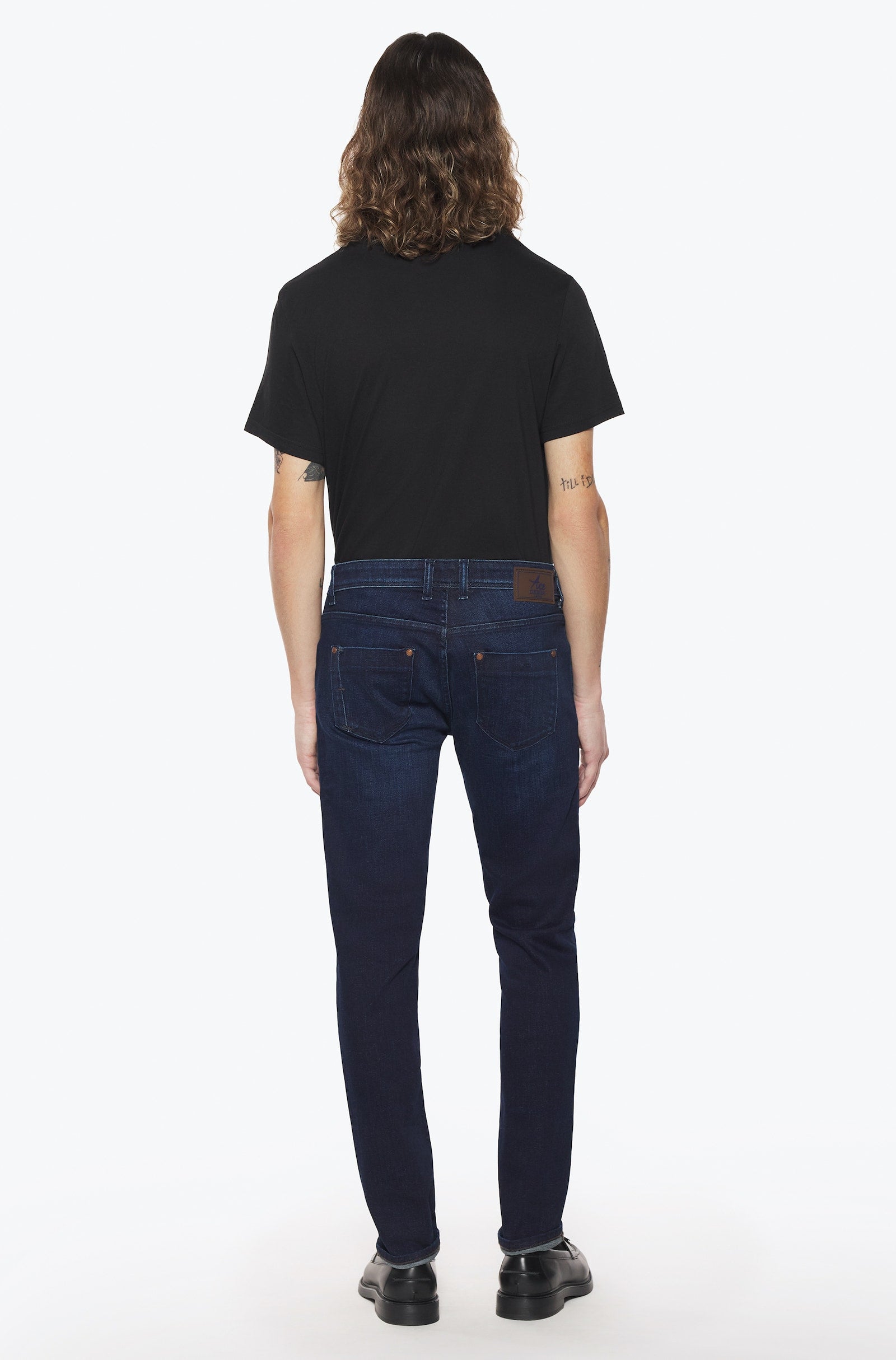Jeans slim homme pierre foncé brun Vue 3 - Ace Denim Paris
