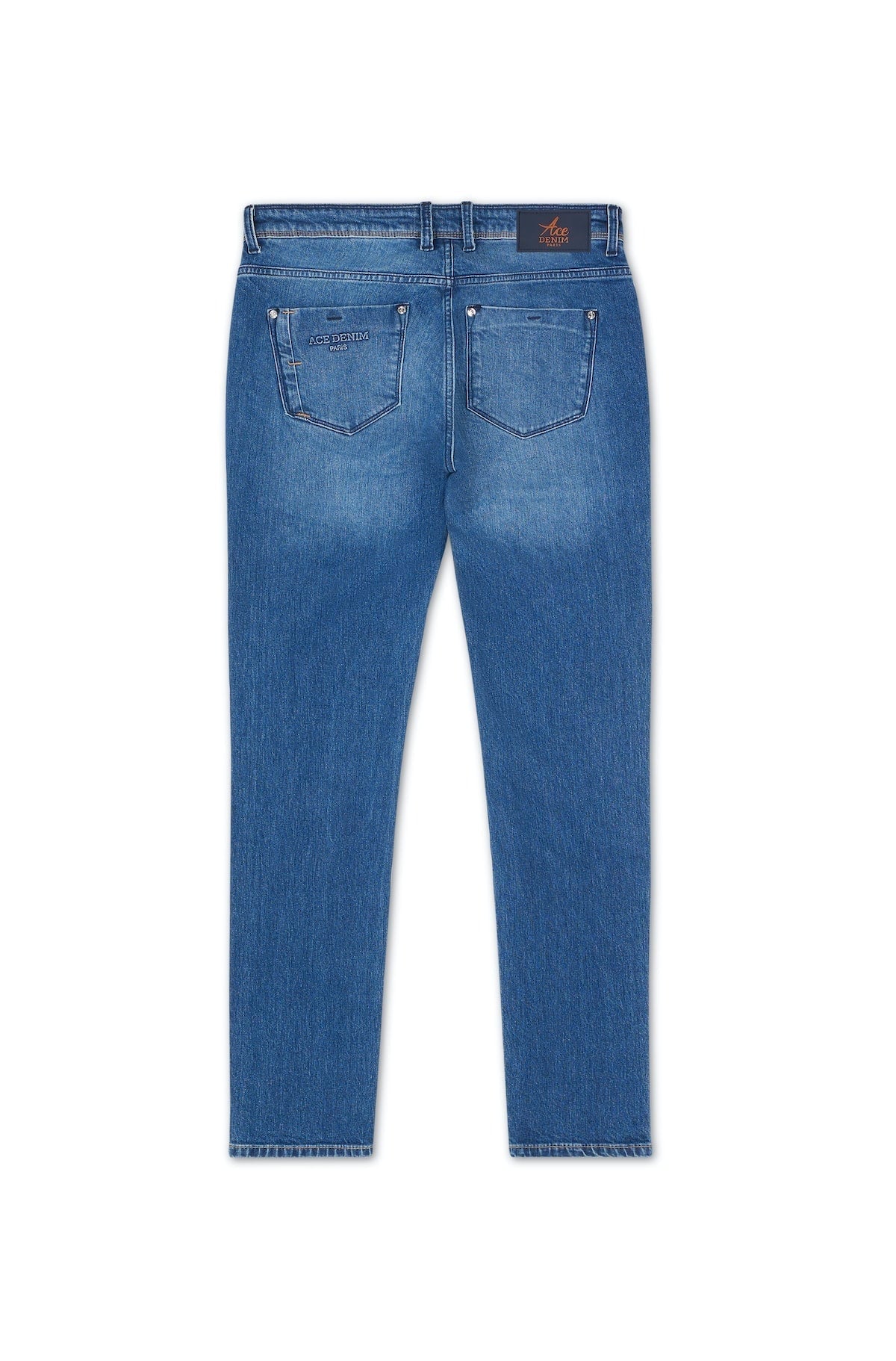 Jeans slim homme stone 3d camel Vue 3 - Ace Denim Paris