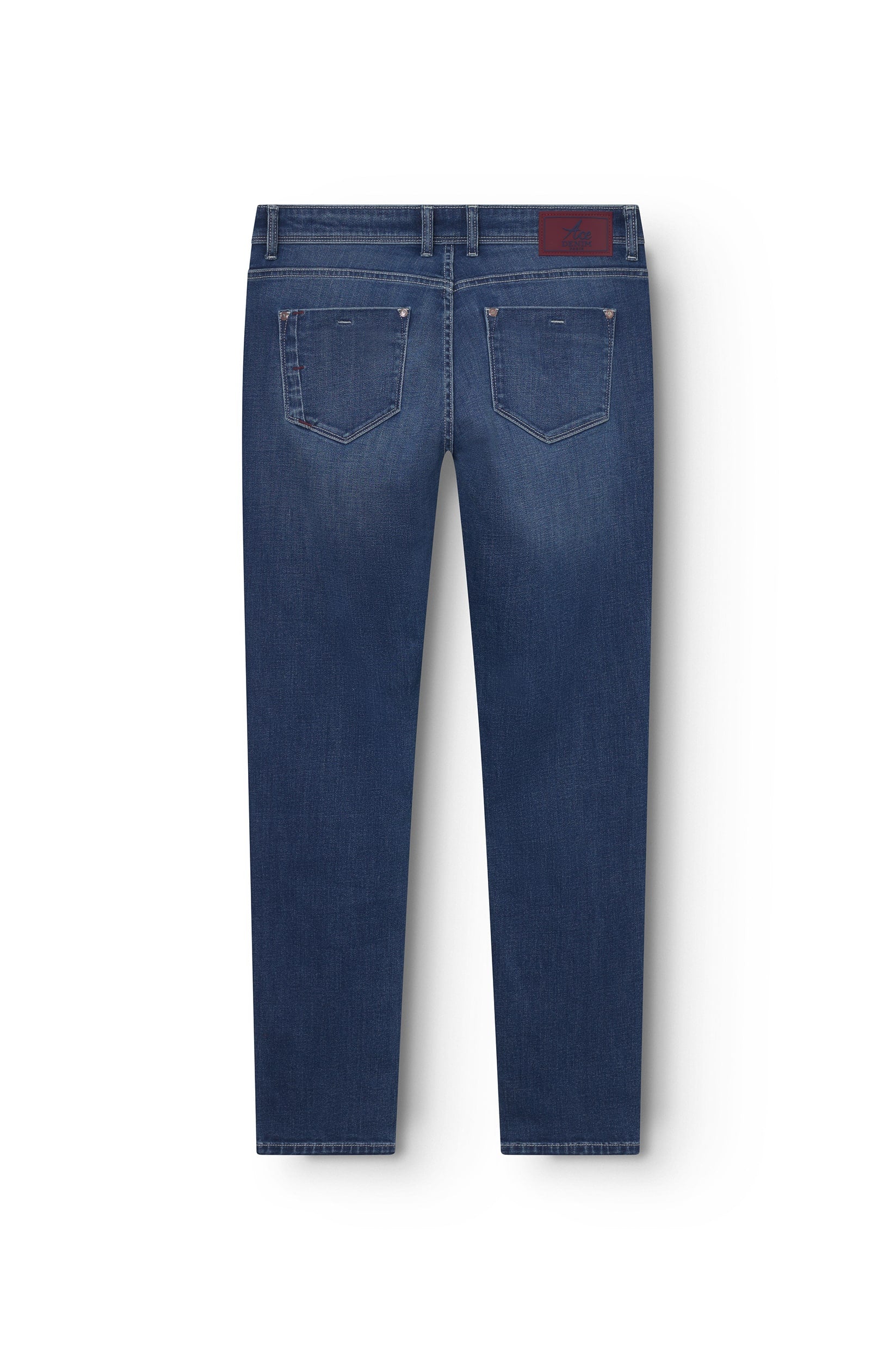 Jeans slim homme pierre moyen bordeaux Vue 5 - Ace Denim Paris