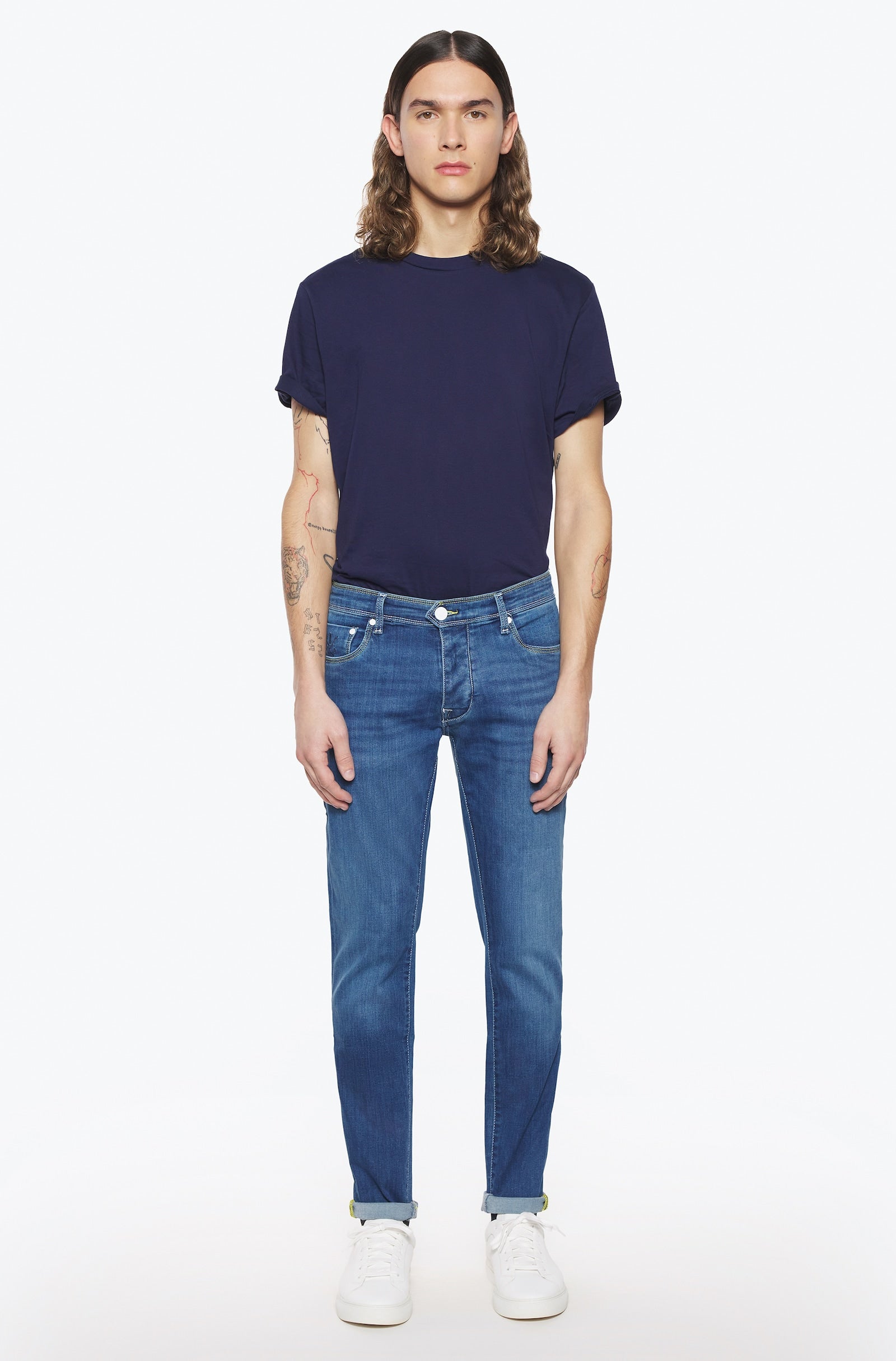 Jeans slim homme pierre moyen jaune - Ace Denim Paris
