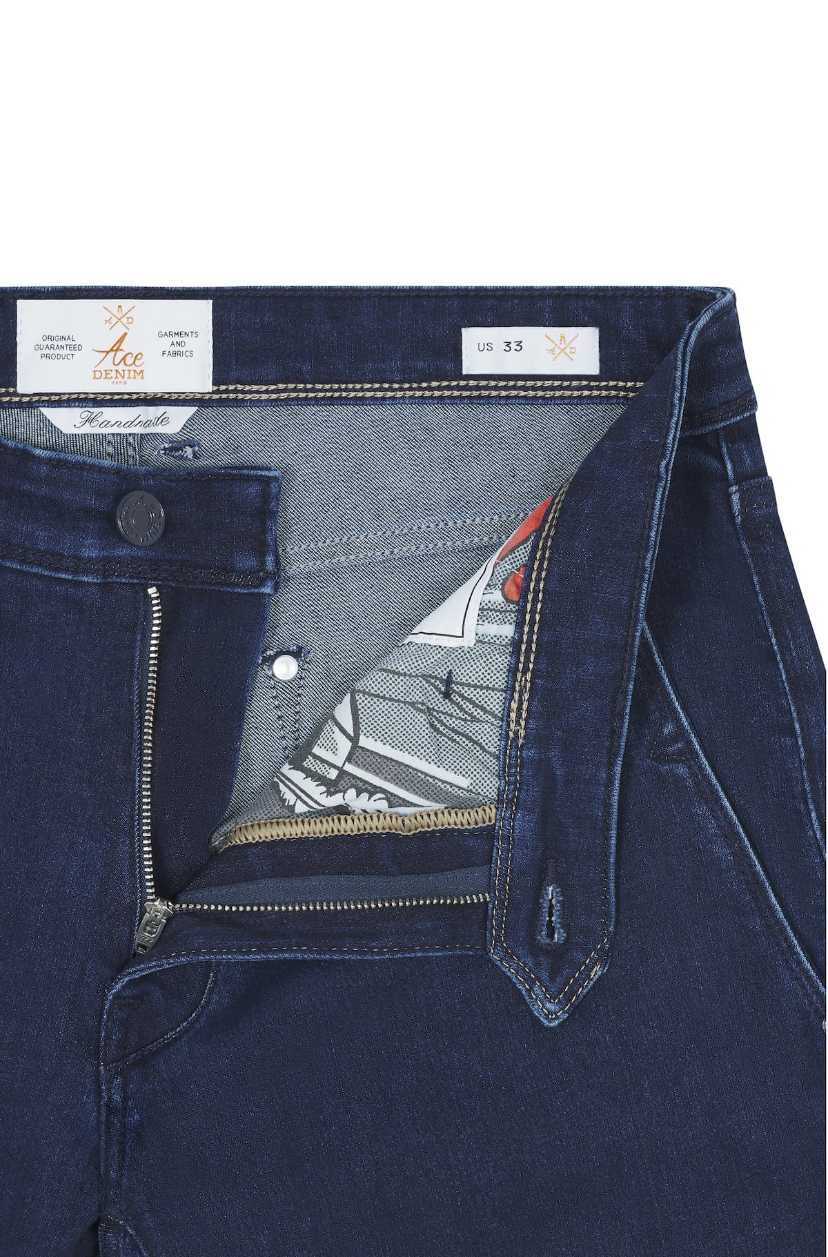 Pantalon Milano homme bleu Vue 2 - Ace Denim Paris