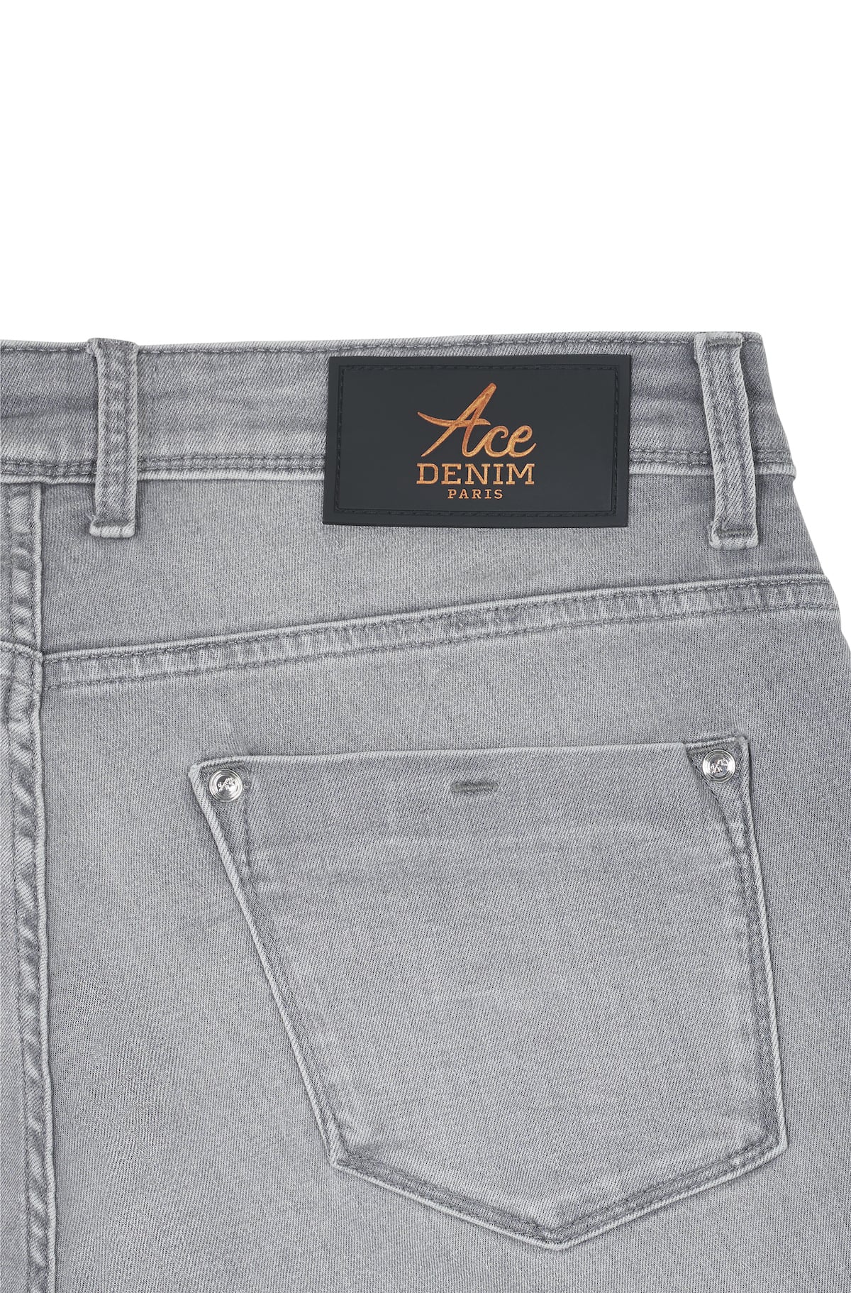 Pantalon Milano homme gris lune Vue 5 - Ace Denim Paris