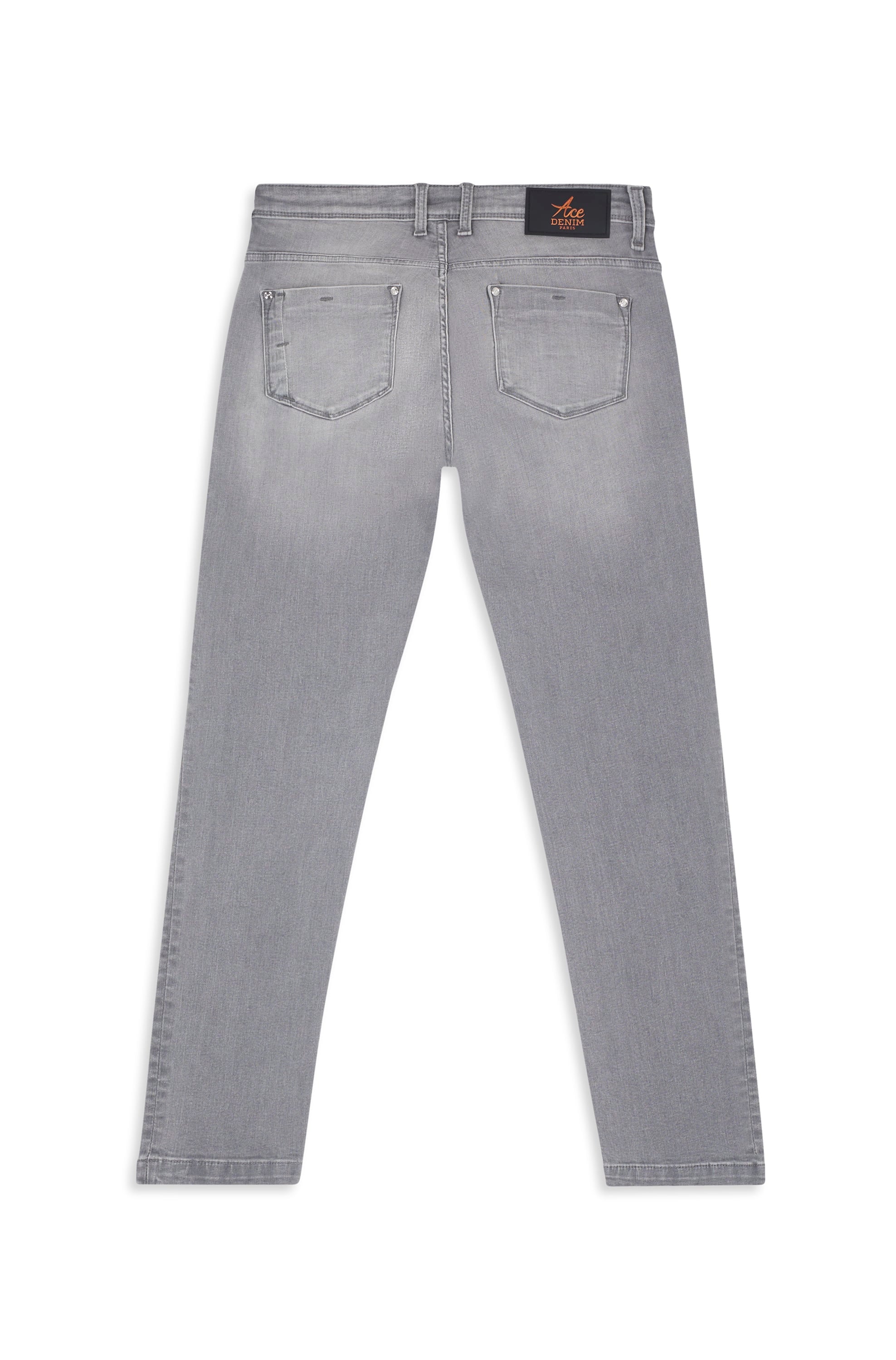 Pantalon Milano homme gris lune Vue 6 - Ace Denim Paris