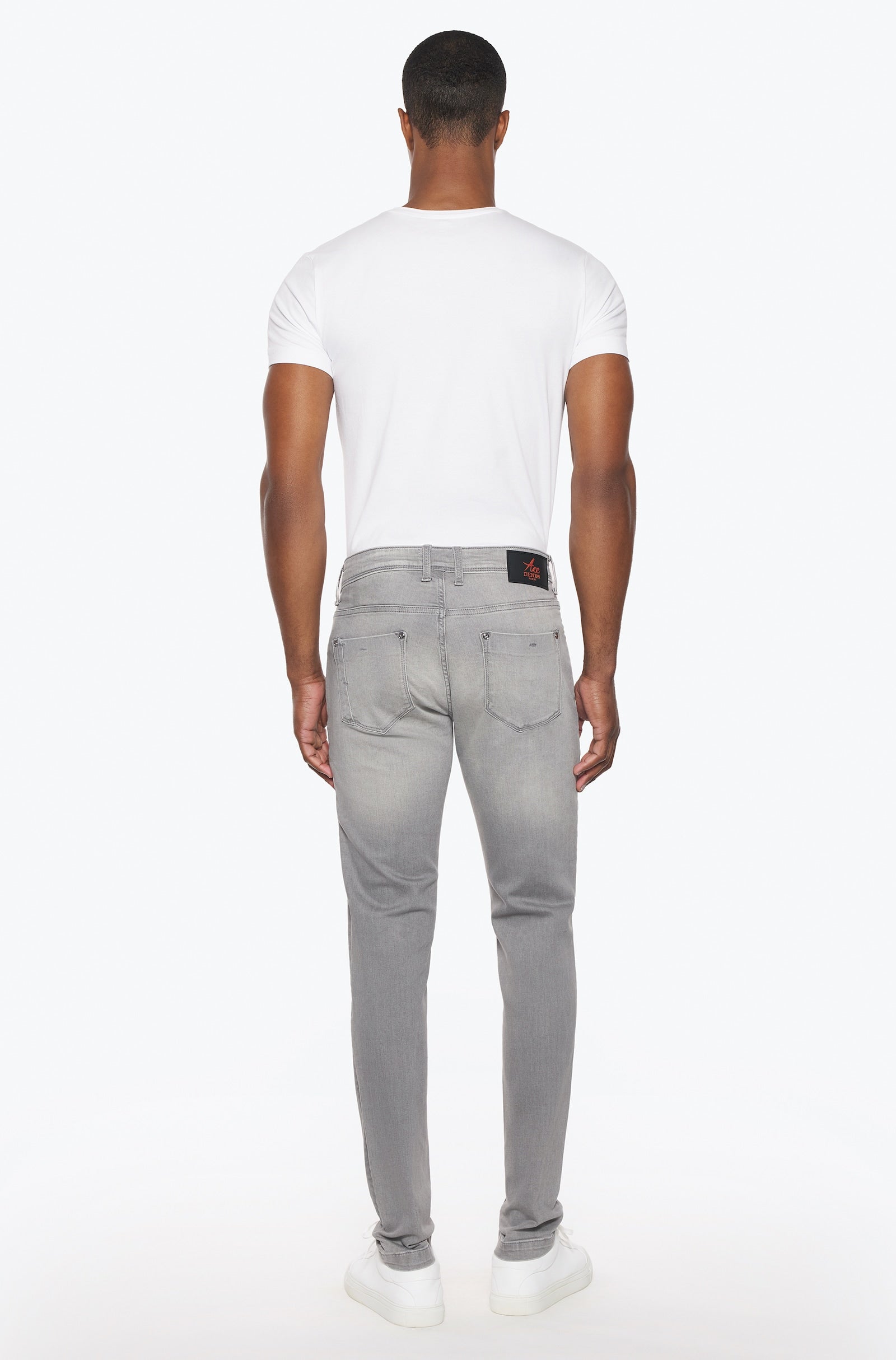 Pantalon Milano homme gris lune Vue 4 - Ace Denim Paris