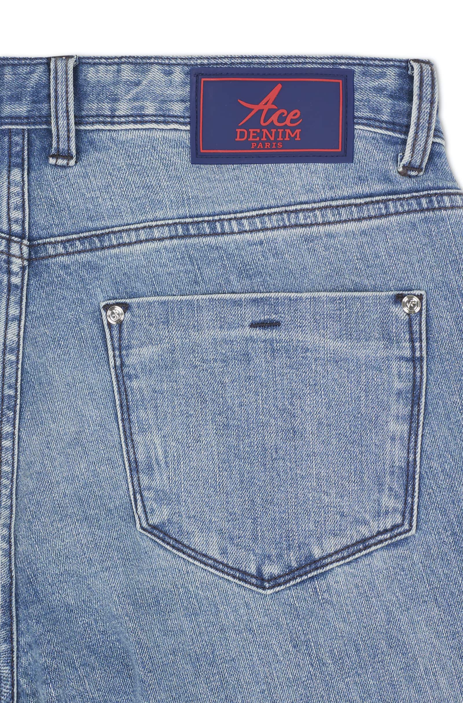 Jeans selvedge homme stone heavy Vue 4 - Ace Denim Paris