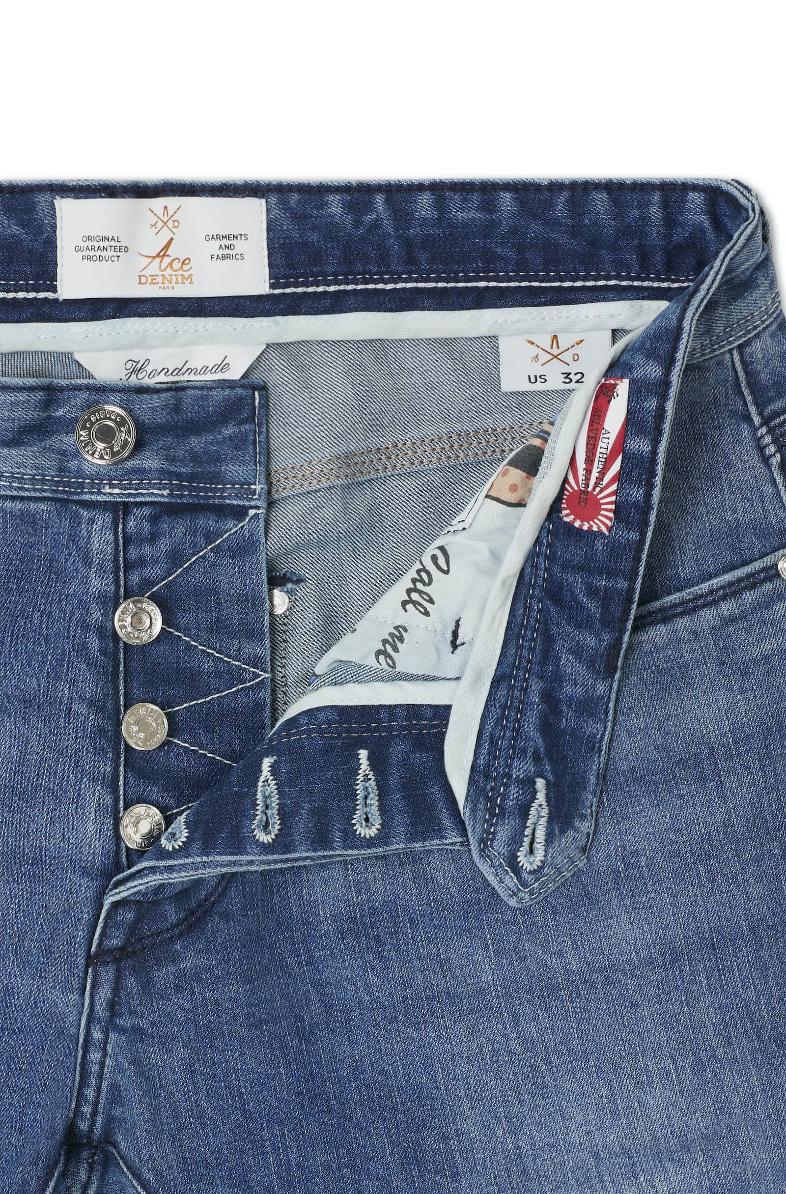 Jeans selvedge homme Vue 2 - Ace Denim Paris