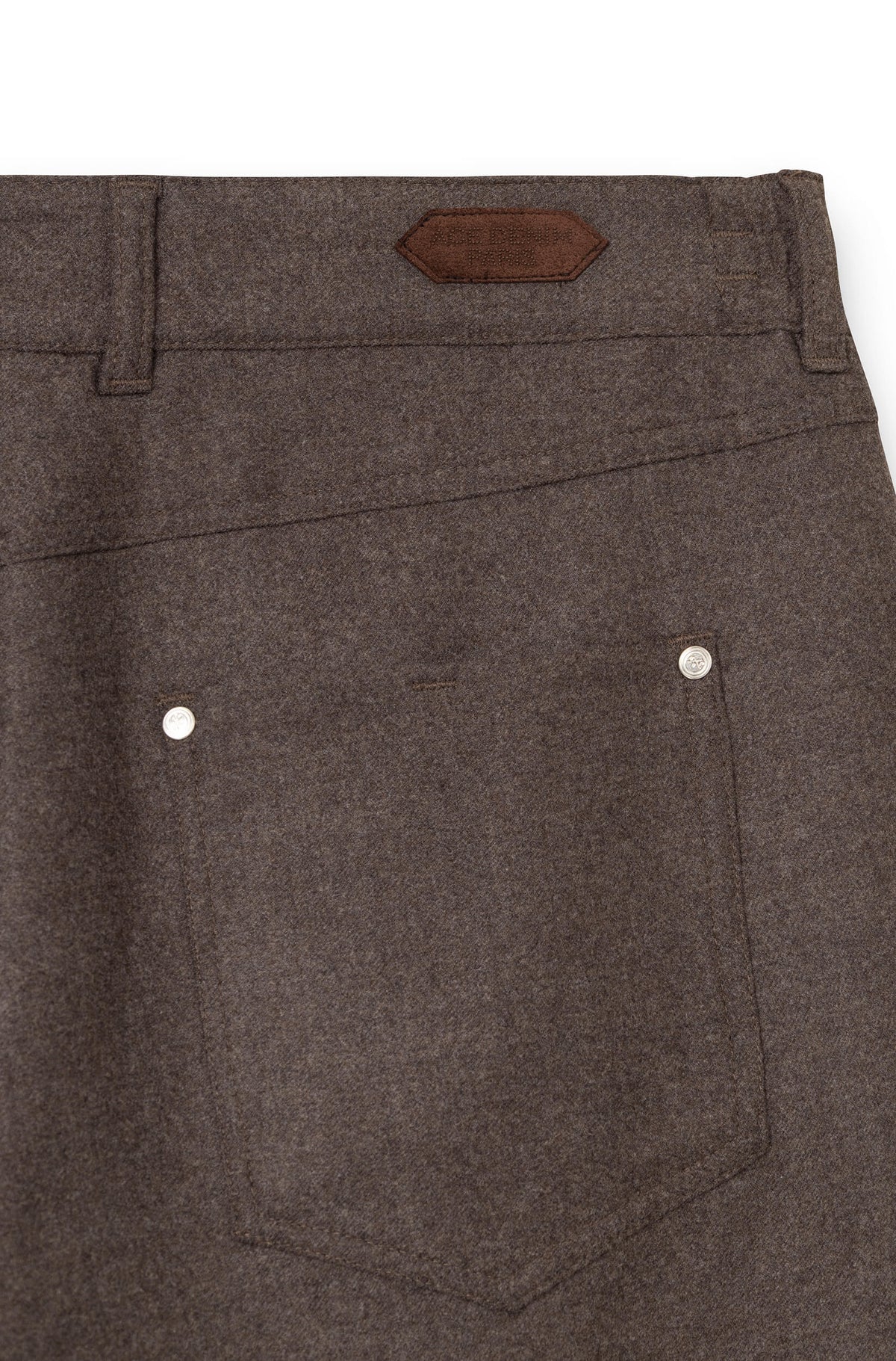 AD 45 - Brown Wool Flannel Trousers