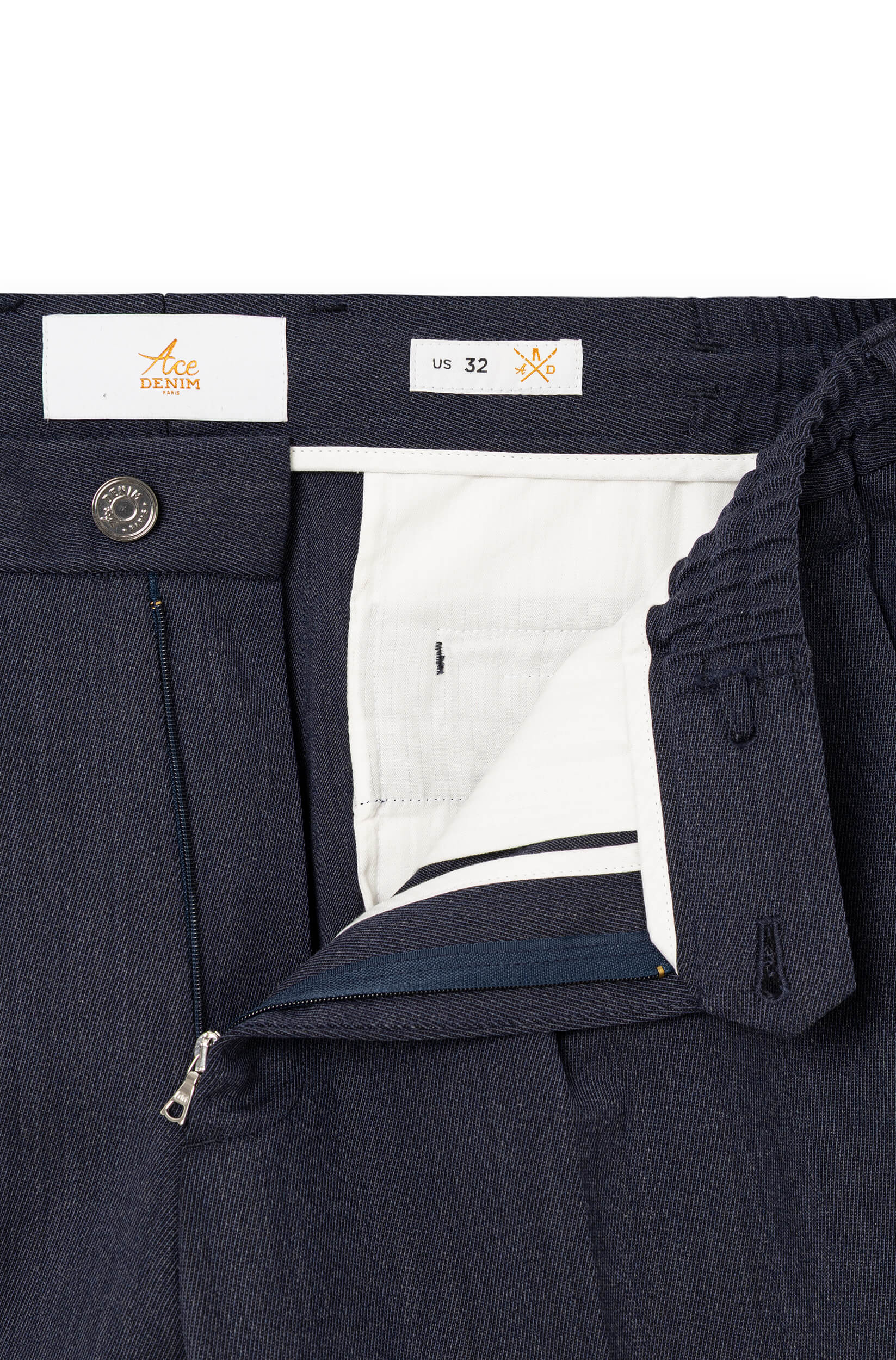 AD 37 - Virgin Wool Trousers in Indigo