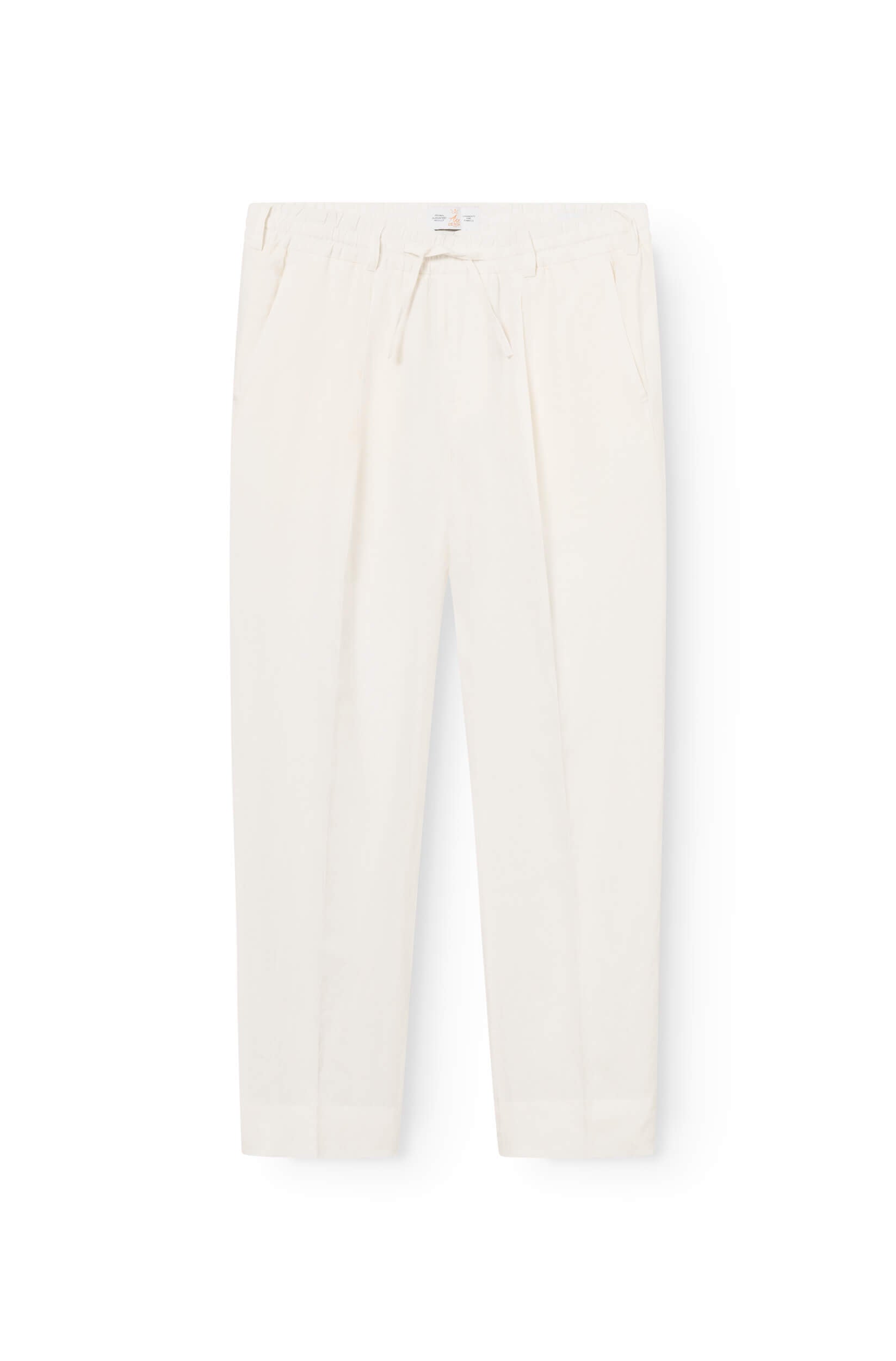 Pantalon jogging en lin blanc