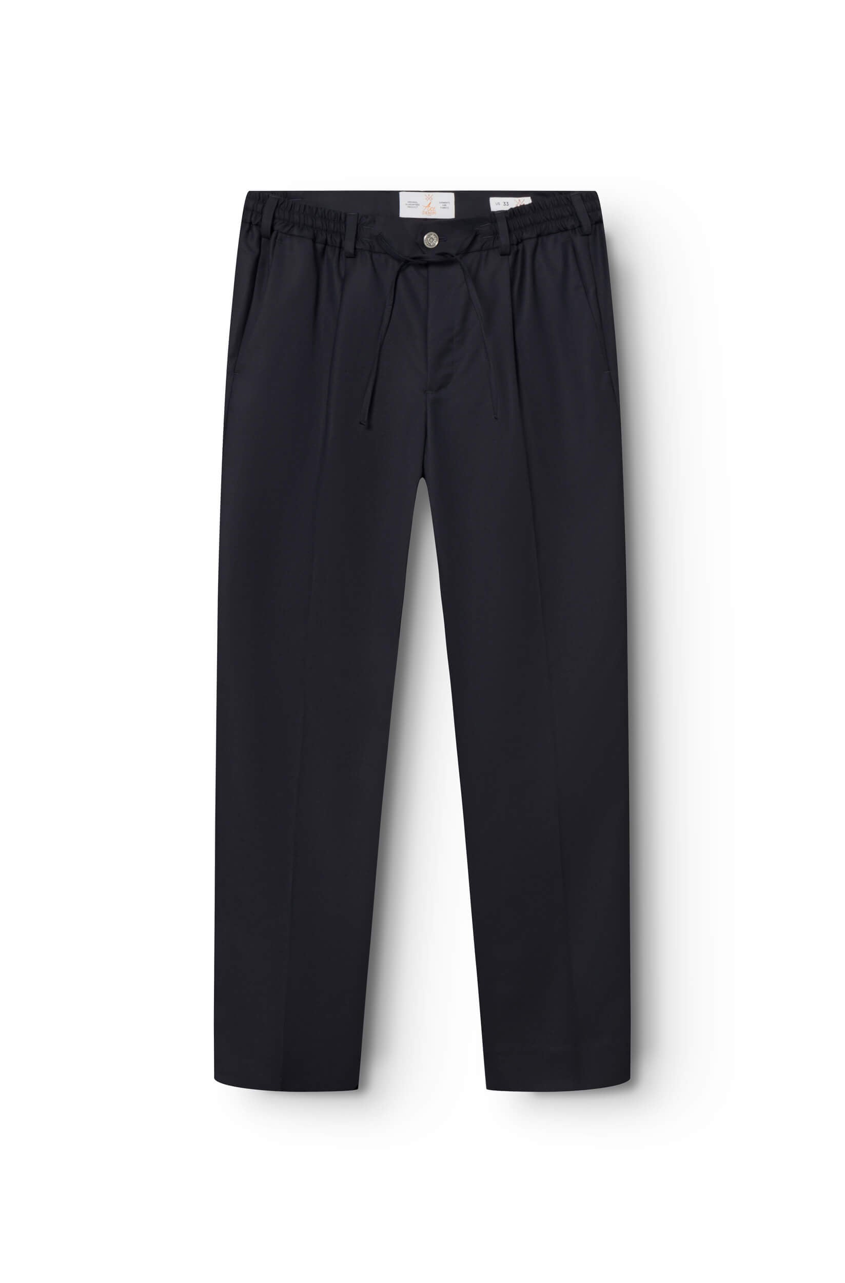 Navy wool cloth trousers for men