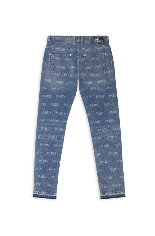 Jeans slim homme délavé paris Vue 4 - Ace Denim Paris