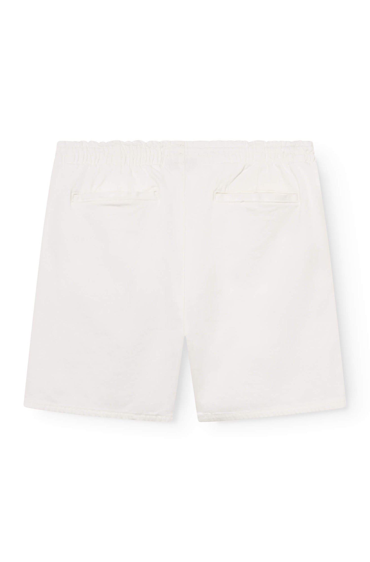 arrière du bermuda en jeans blanc