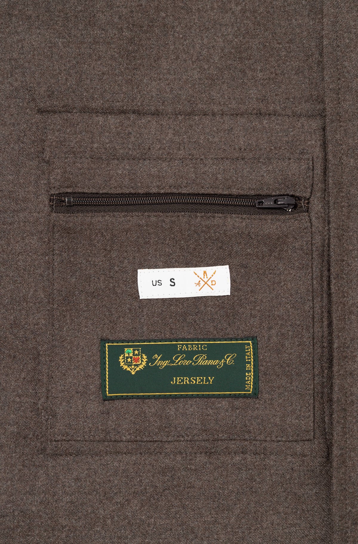 AD 178 - Blouson en Laine Mérinos Marron