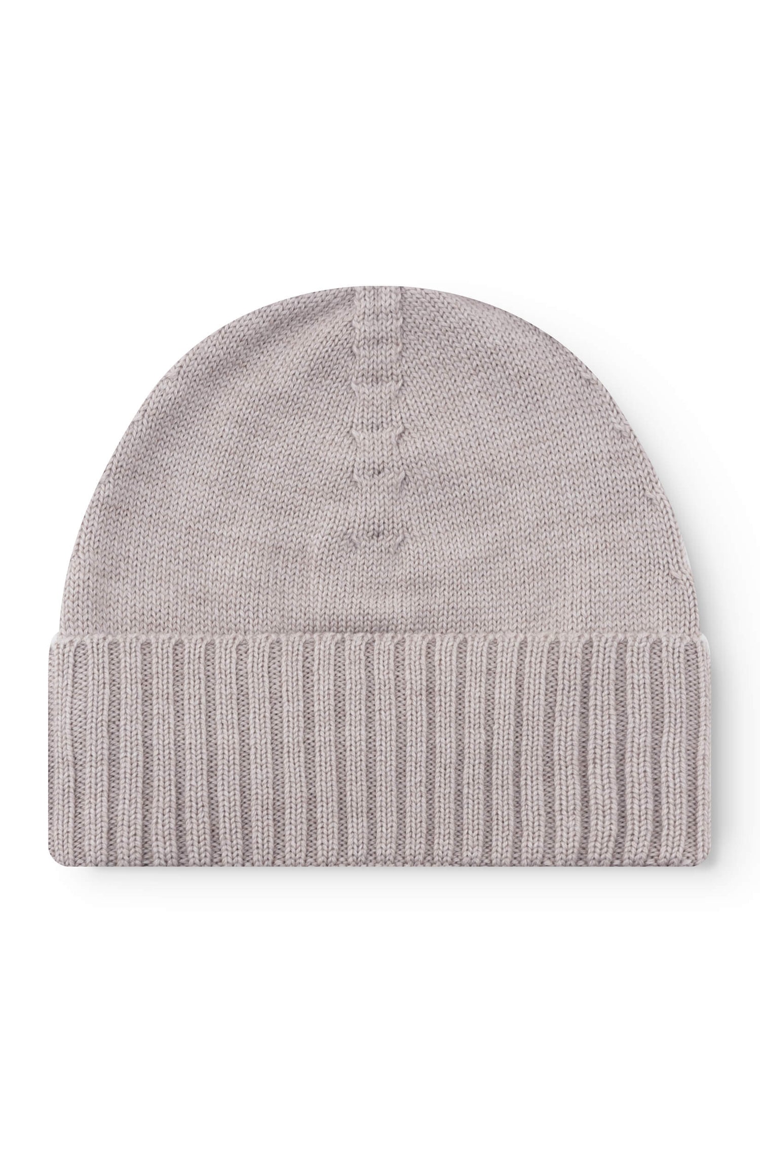Bonnet en laine mérinos beige