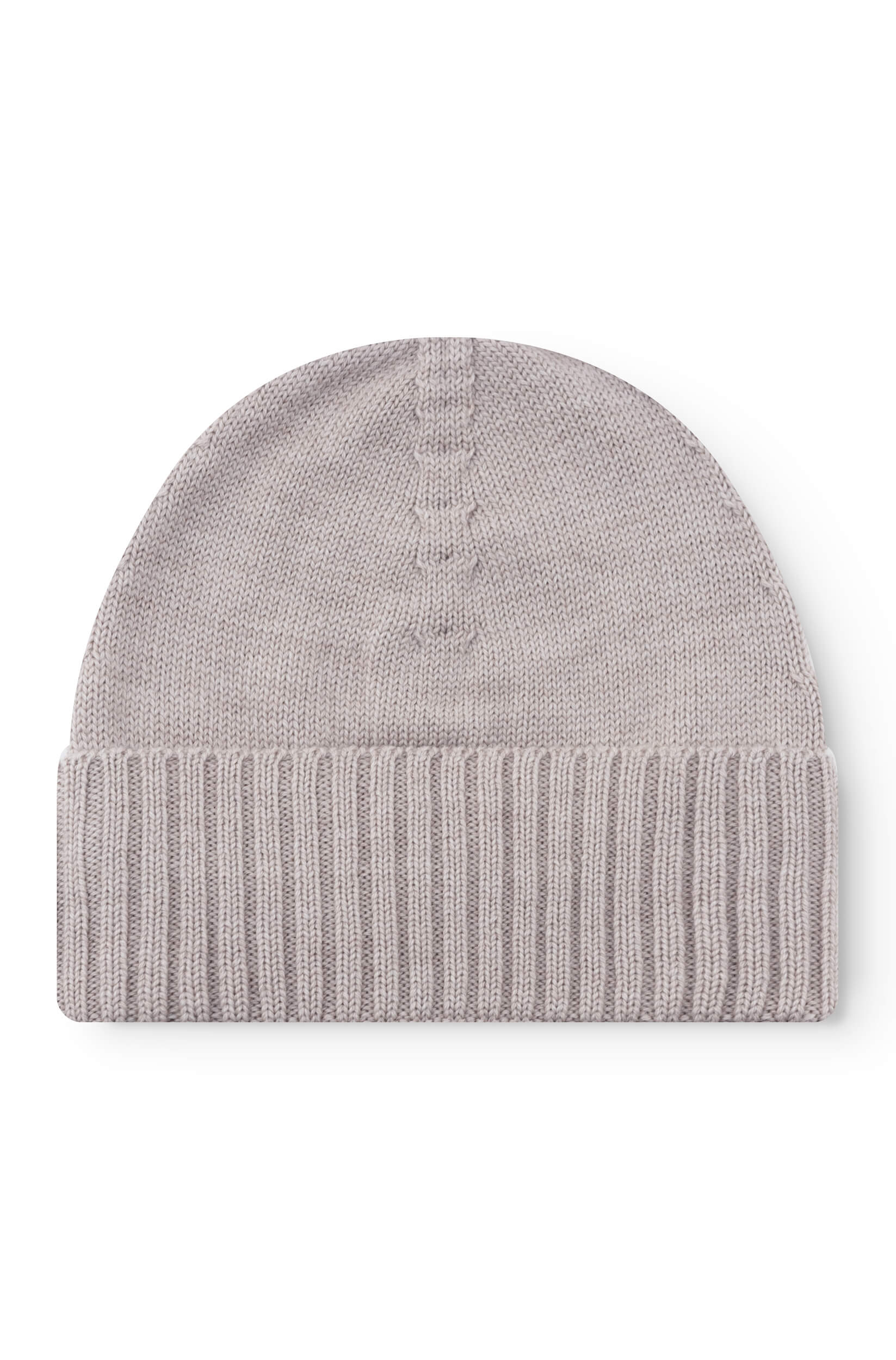 Bonnet en laine mérinos beige