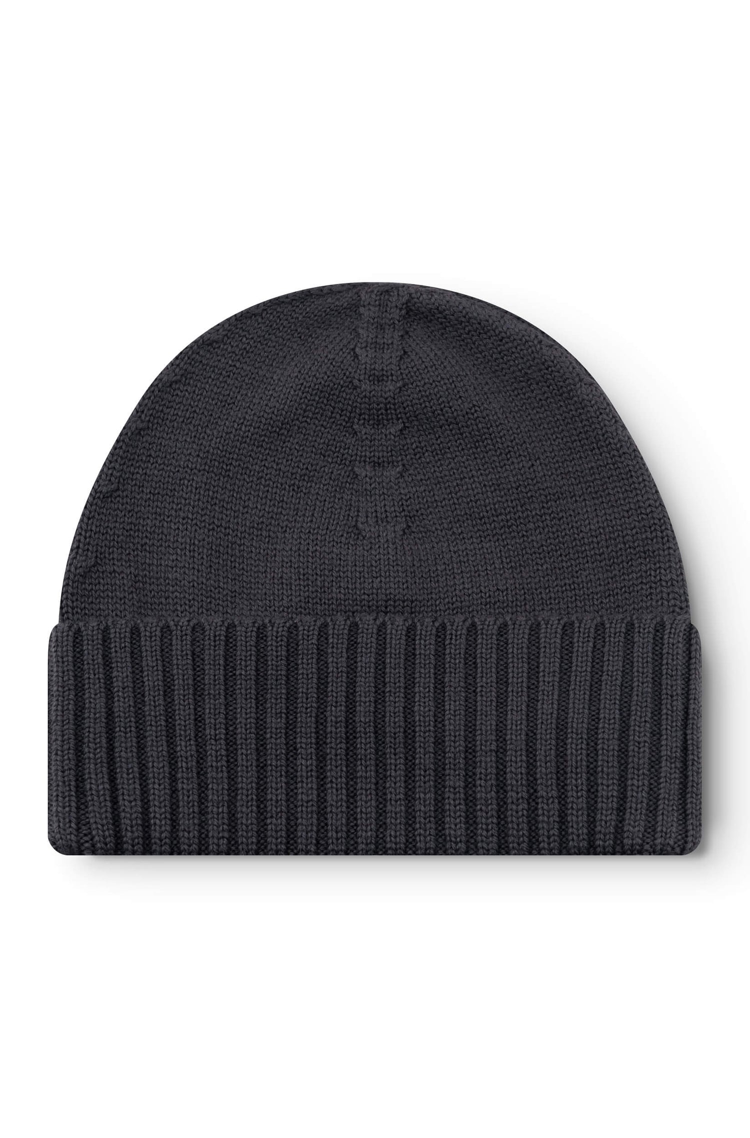Bonnet en laine mérinos couleur taupe