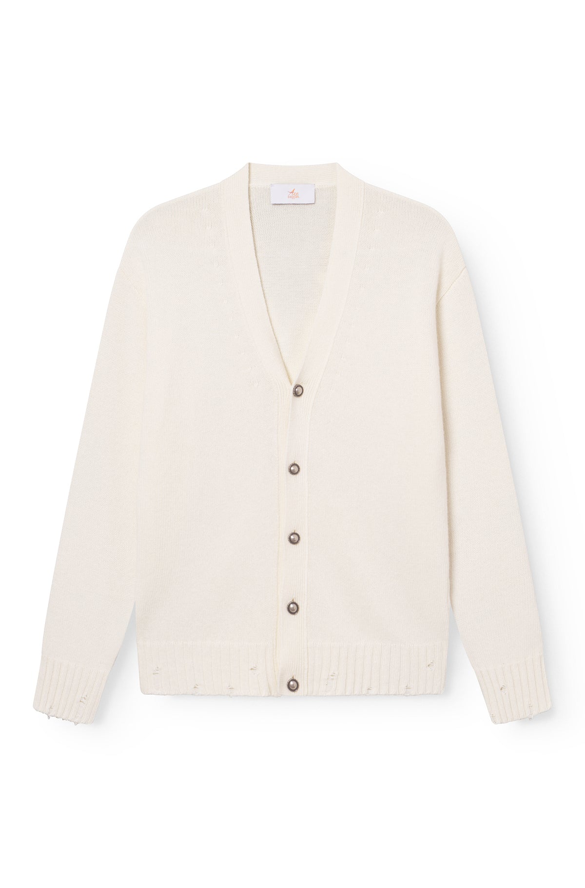 AD 96 - Merino Wool and Cashmere Cardigan Off White