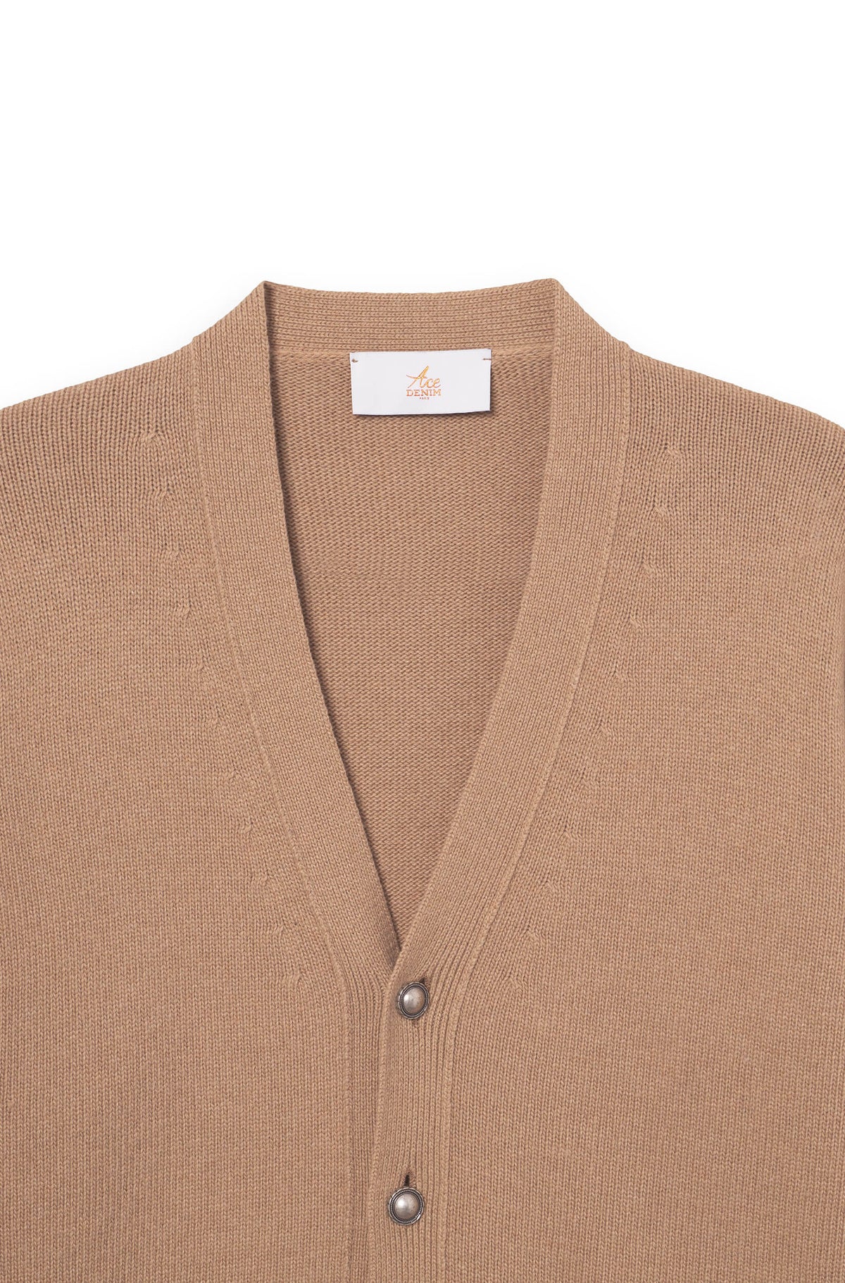 AD 96 - Merino Wool and Cashmere Cardigan Camel