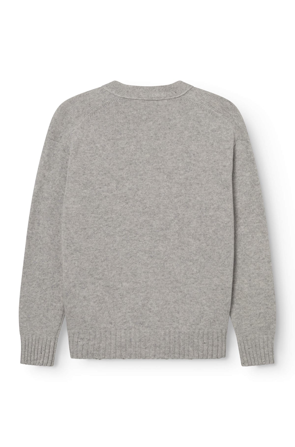 AD 96 - Cardigan en Laine Mérinos et Cachemire Gris