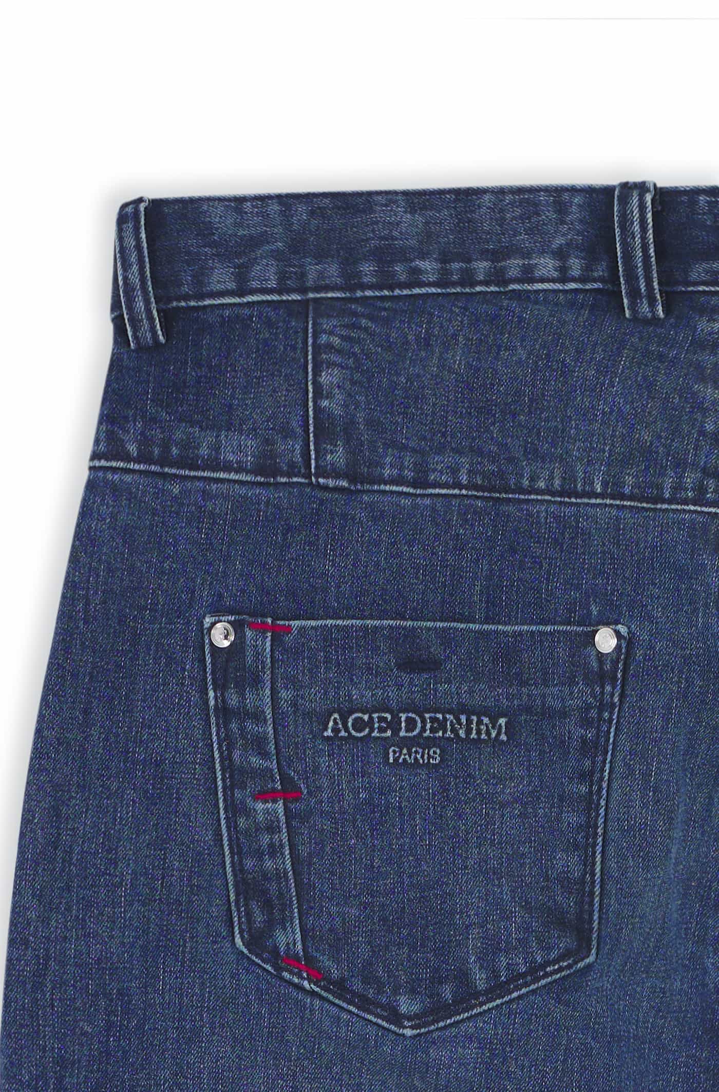 Pantalon cargo homme pierre foncé Vue 5 - Ace Denim Paris