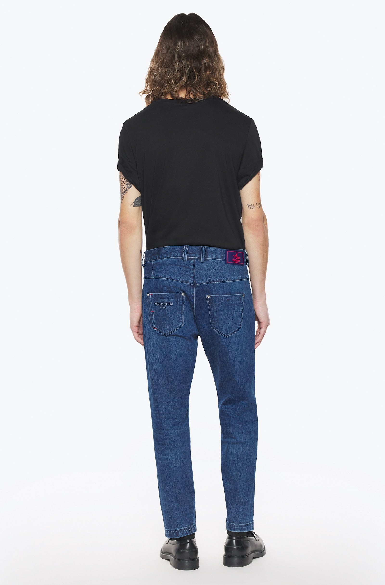 Pantalon cargo homme pierre foncé Vue 3 - Ace Denim Paris