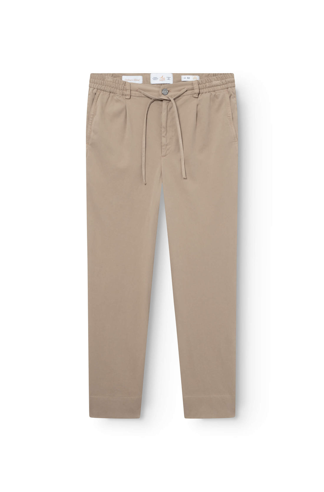 Pantalon chino beige en cachemire pour homme 