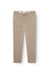 Beige cashmere chino trousers for men