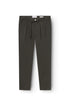 Slim khaki cashmere chino trousers for men