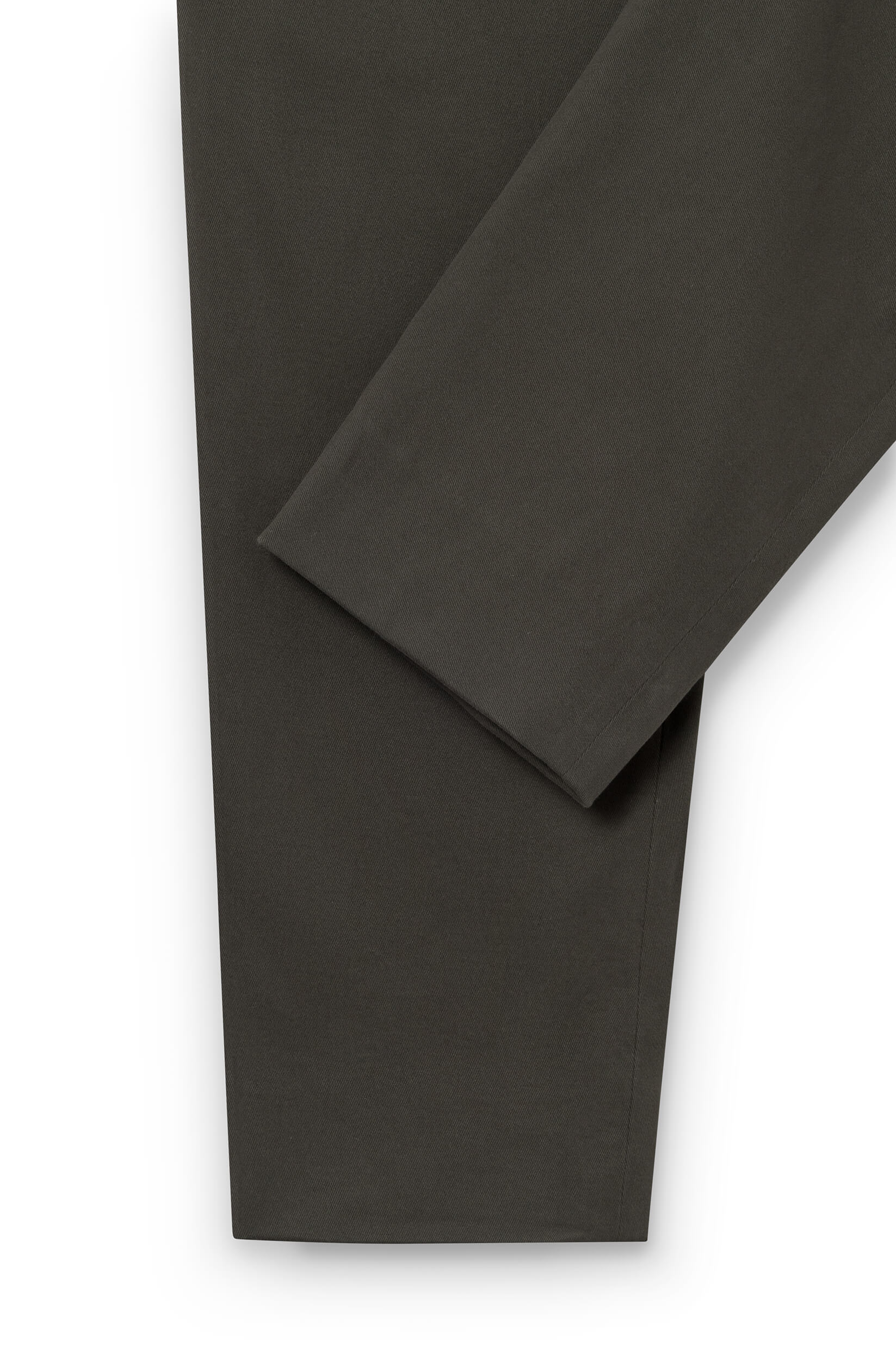 Khaki cashmere trouser ankle for men