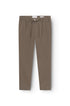 Pantalon chino en cachemire slim taupe pour homme
