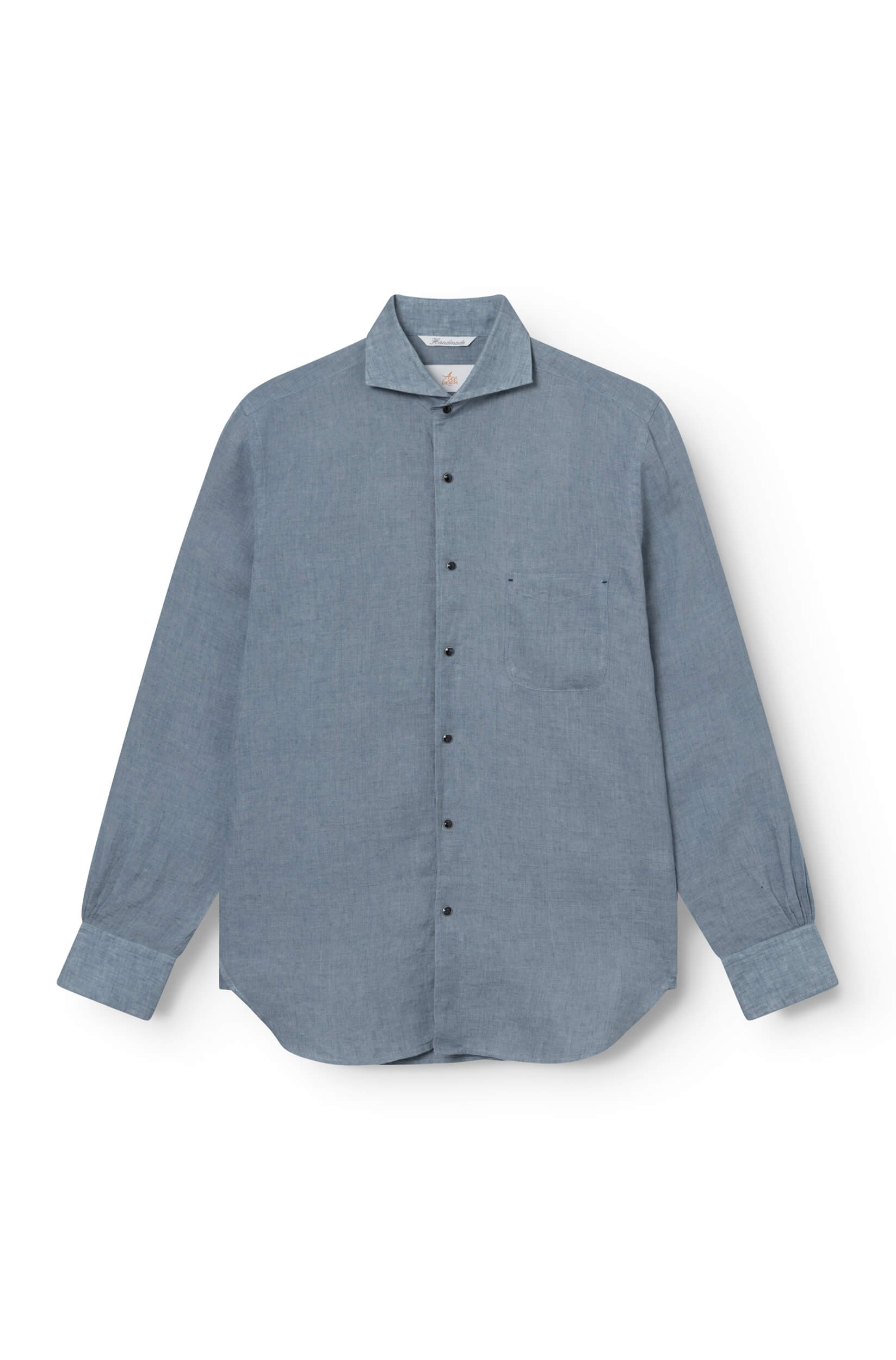 Ace Denim - Chemise en lin Homme - Bleu Gris
