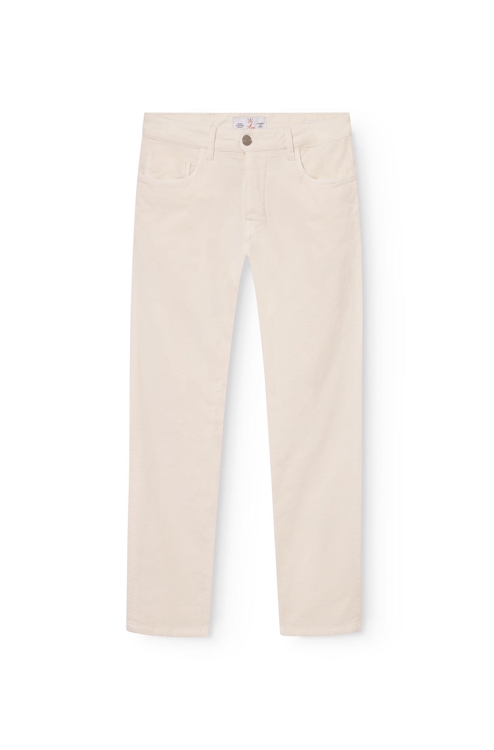 Pantalon velours homme blanc cassé - Ace Denim Paris