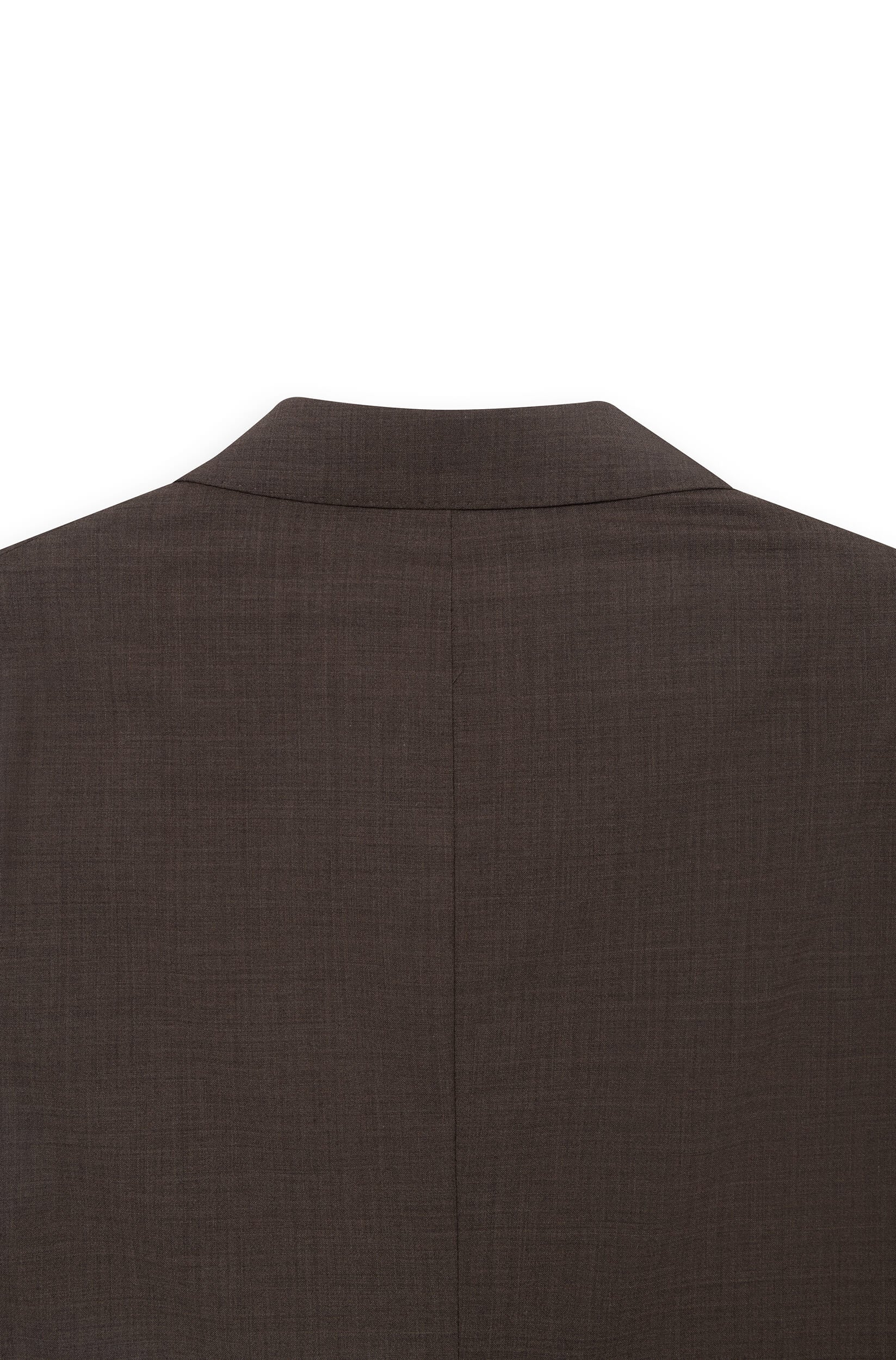 ace denim - brown double-breasted jacket - back collar