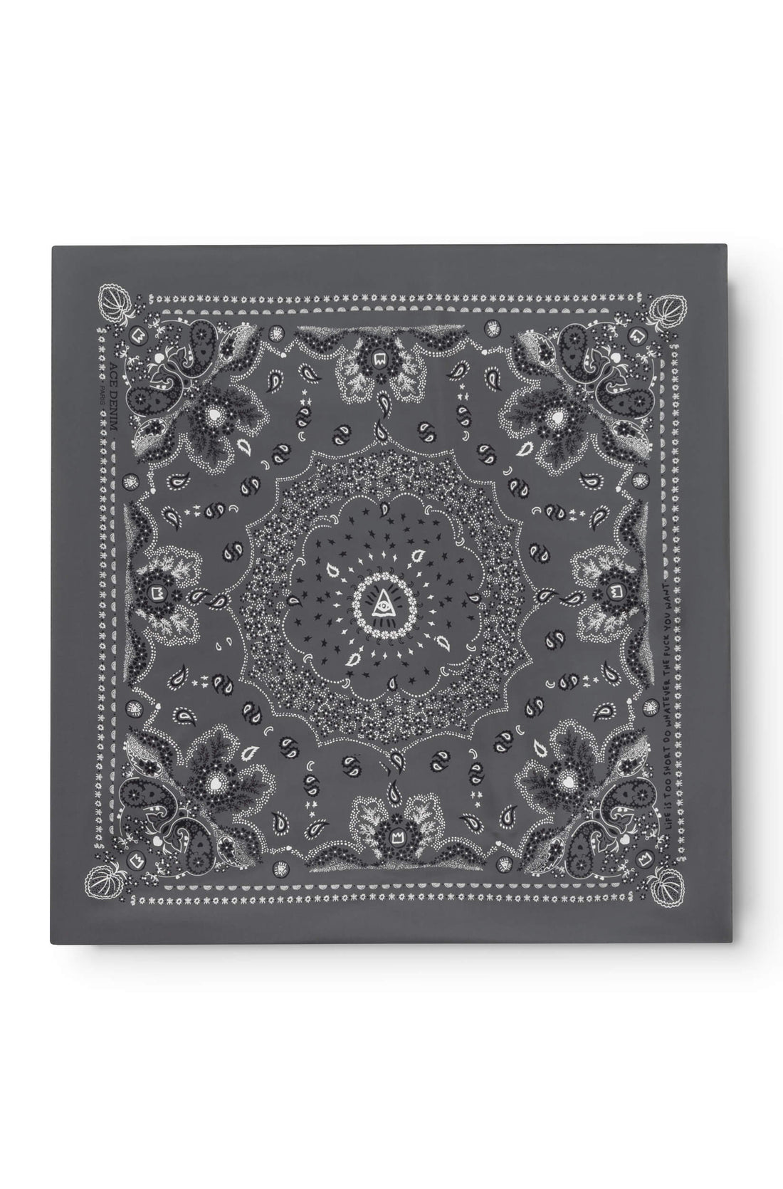 Foulard en soie homme taupe - Ace Denim Paris