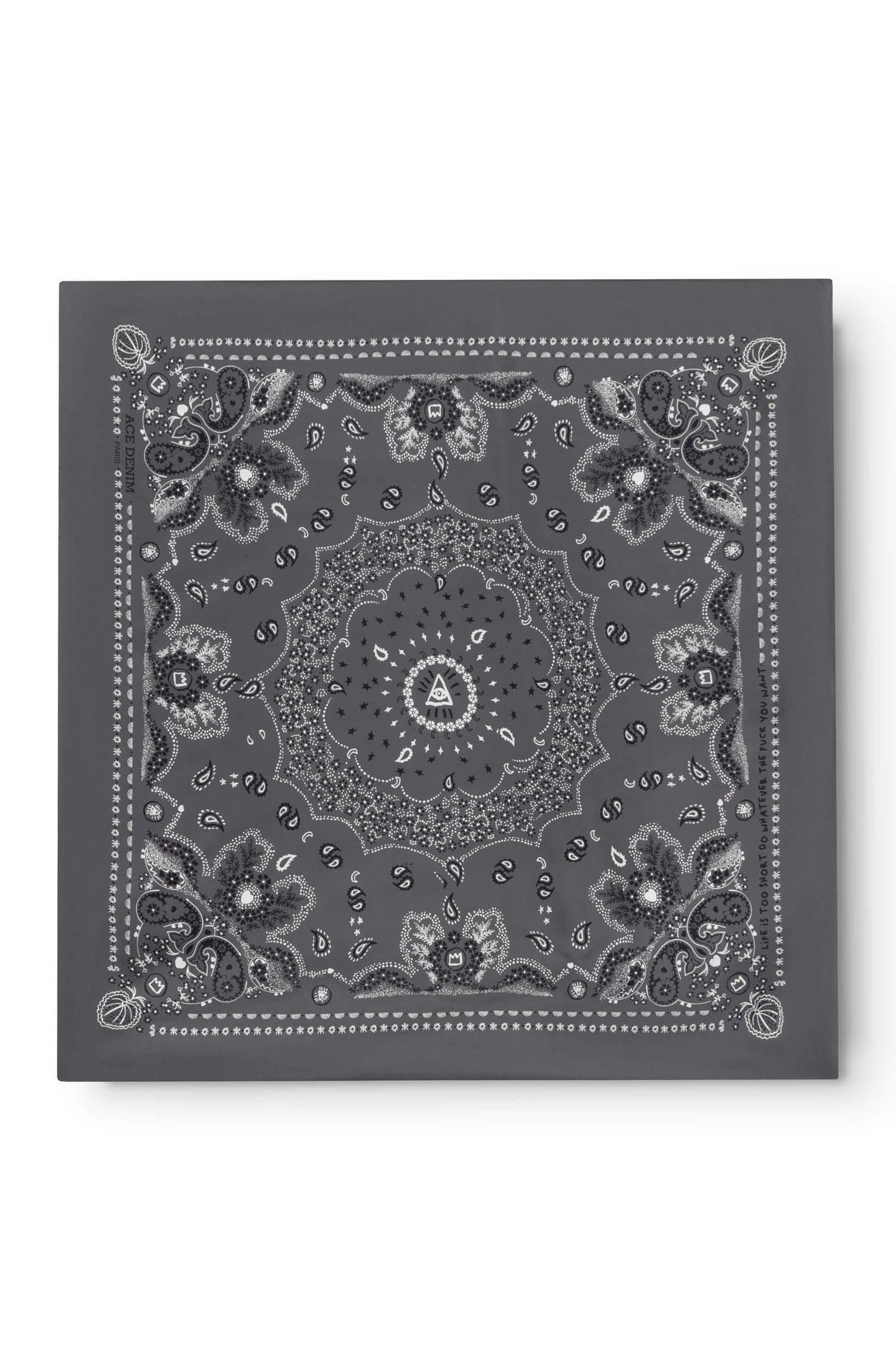 Foulard en soie homme taupe - Ace Denim Paris