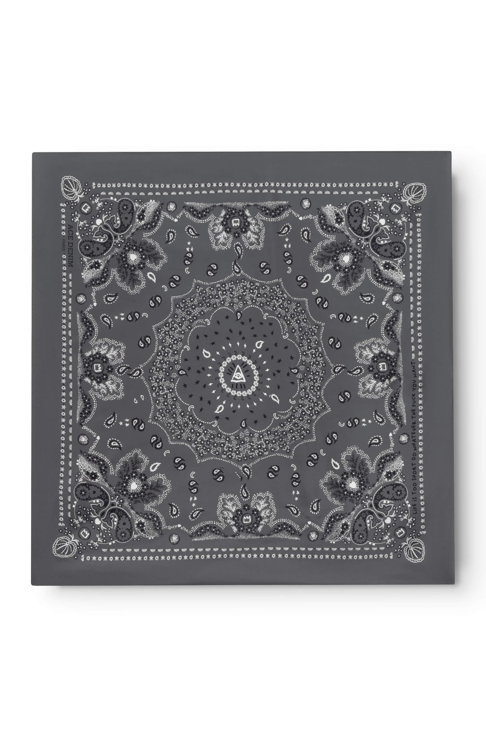 Foulard en soie homme taupe - Ace Denim Paris